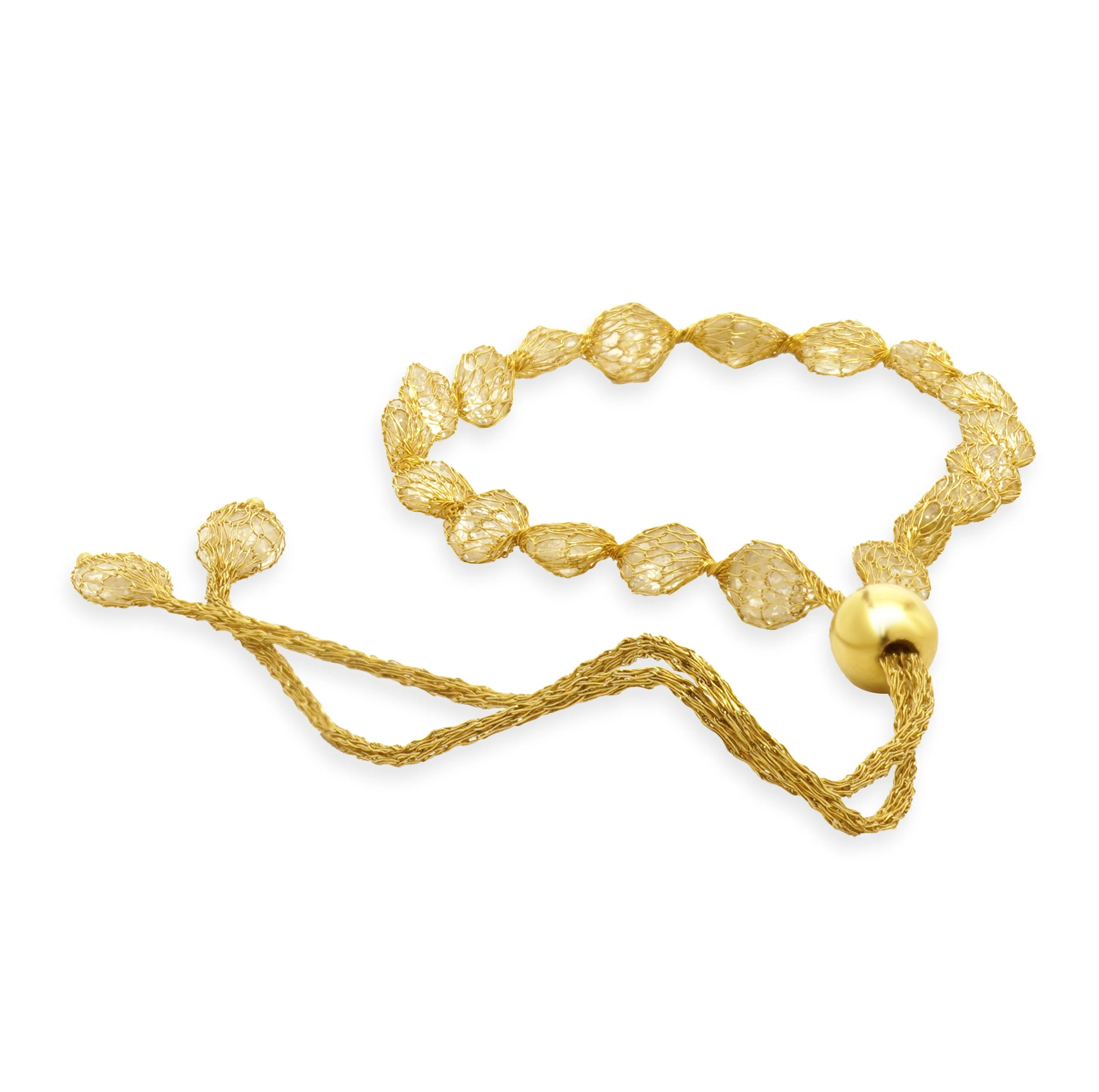 Splendido Oro 14 Karat Yellow Gold Bella Luca Crochet D’Tuscano Bollo - Image 3