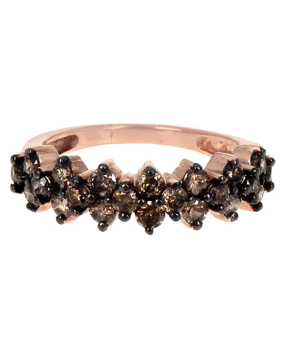 Staggered Diamond Ring in Rose Gold - Image 2