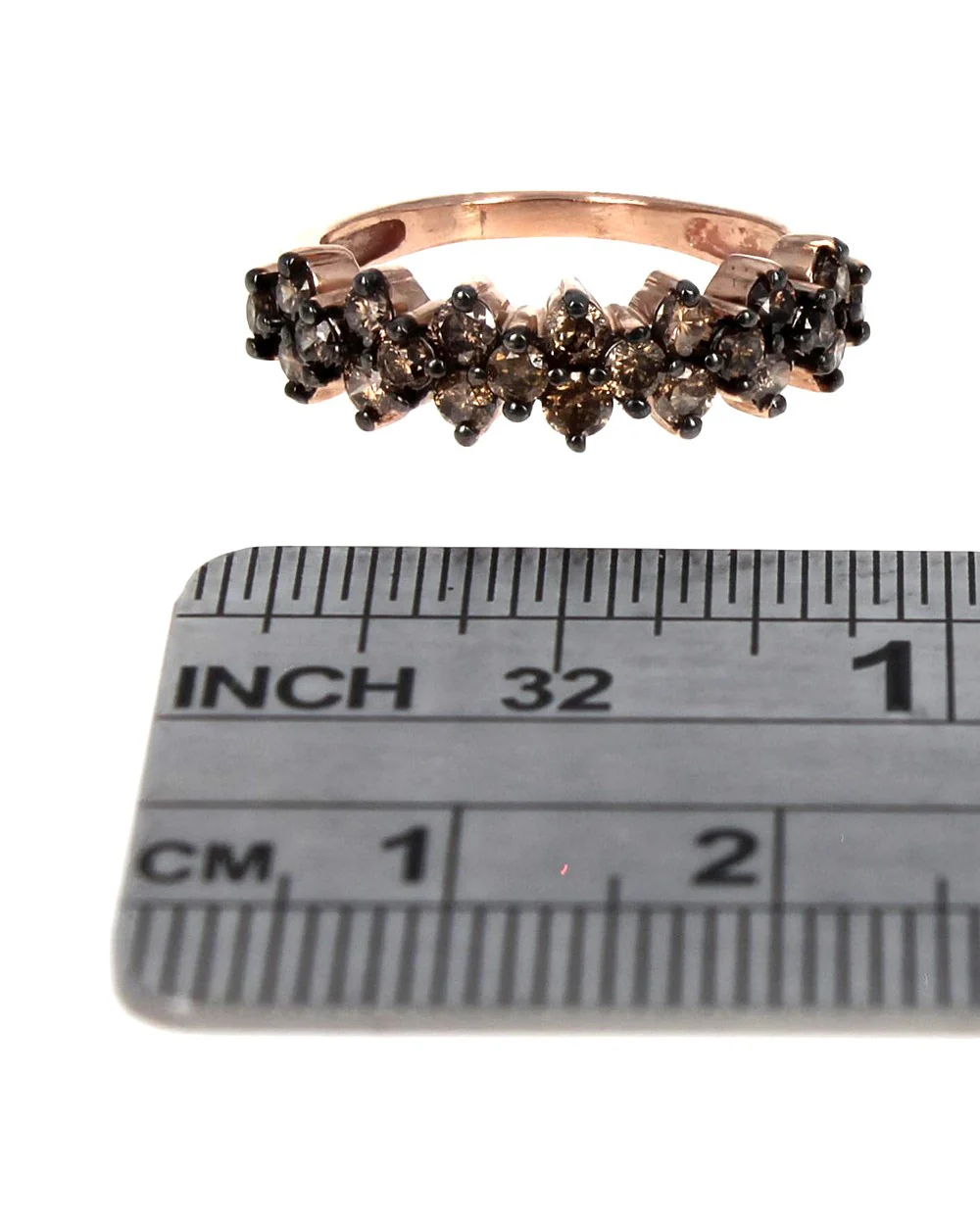 Staggered Diamond Ring in Rose Gold - Image 3