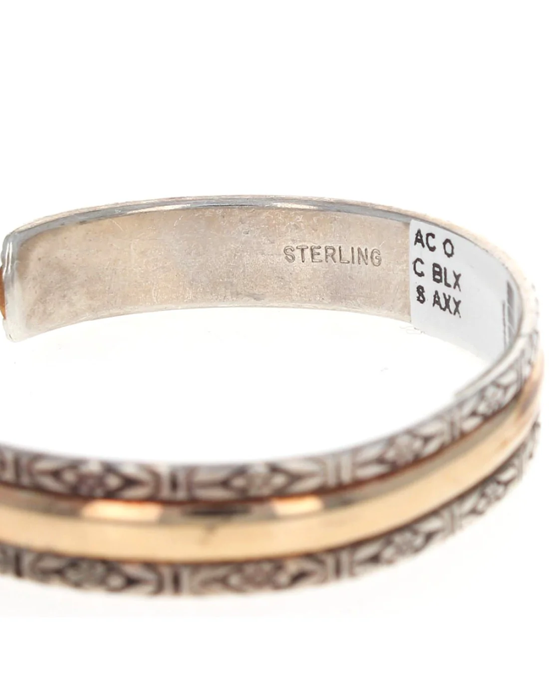 Sterling Silver 12K Gold Filled Cuff Bracelet - Image 2