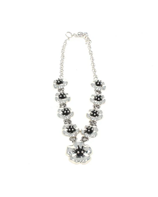 Sterling Silver Flowers Necklace - Image 2
