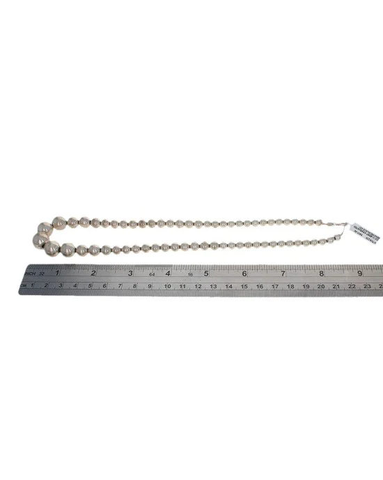 Sterling Silver Graduated Bead Necklace - Image 3