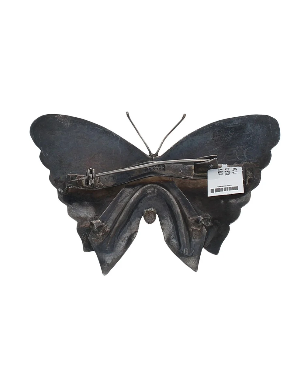 Sterling Silver & Turquoise Butterfly Pin - Image 2