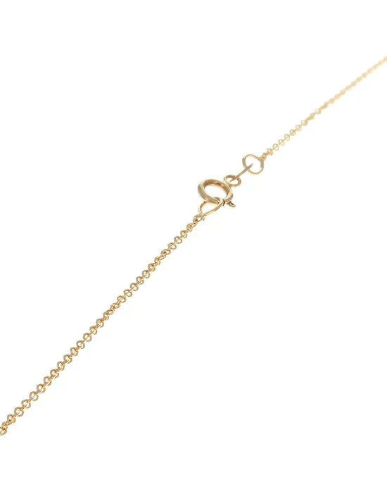 Swiss Blue Topaz and Diamond Drop Necklace in Yellow Gold - Image 2