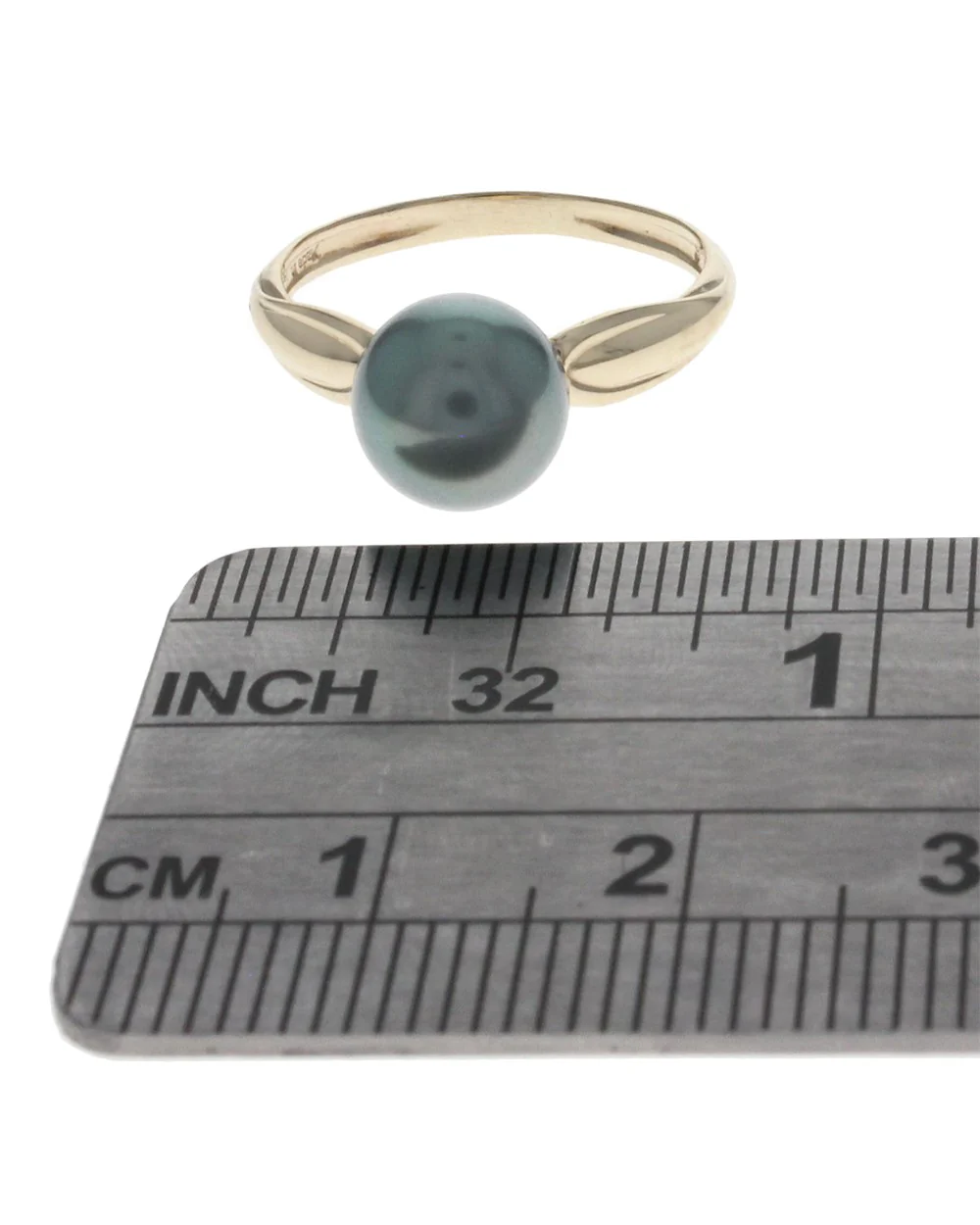 Tahitian Black Pearl Solitaire Ring - Image 3