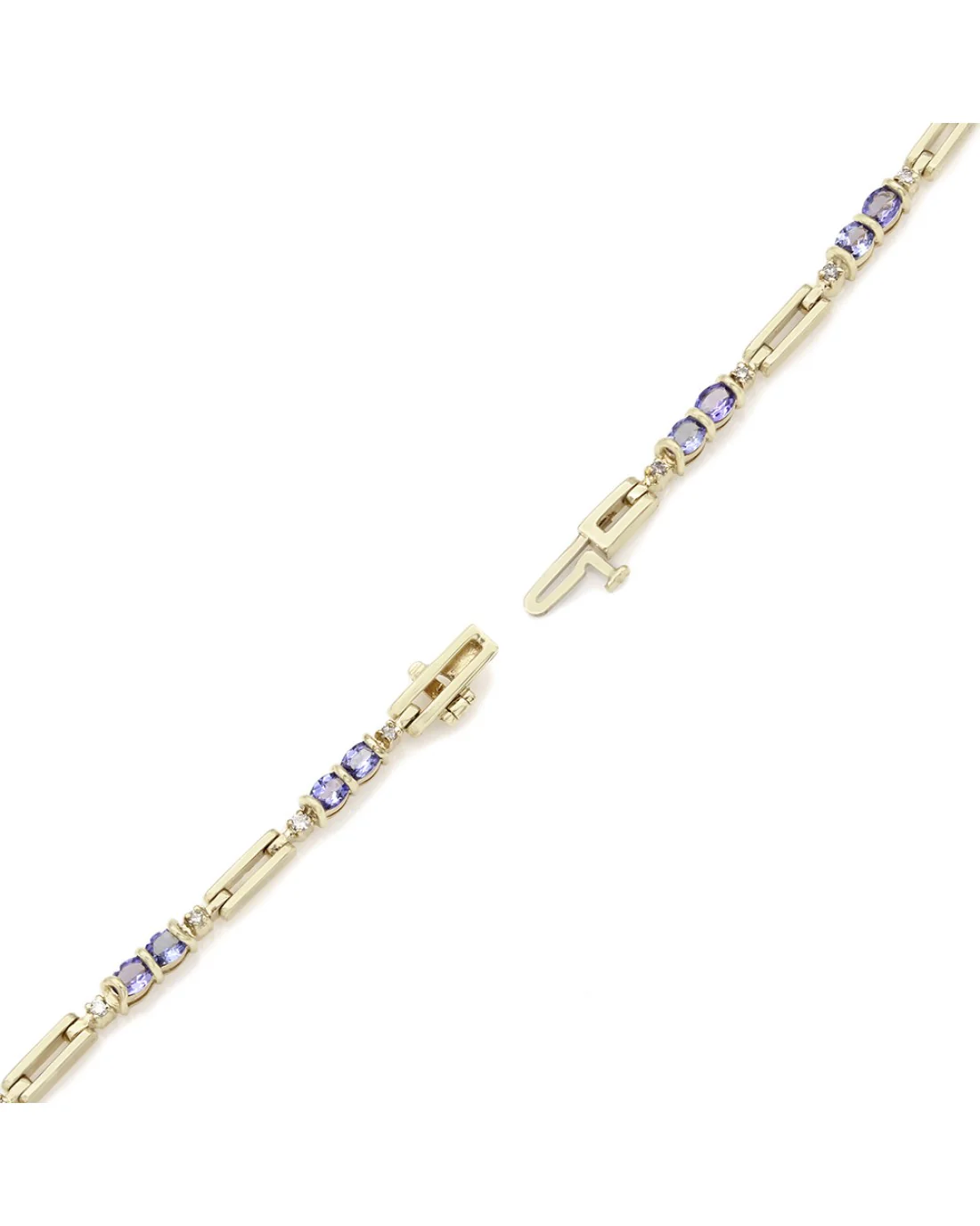 Tanzanite and Diamond Inline Bracelet - Image 2
