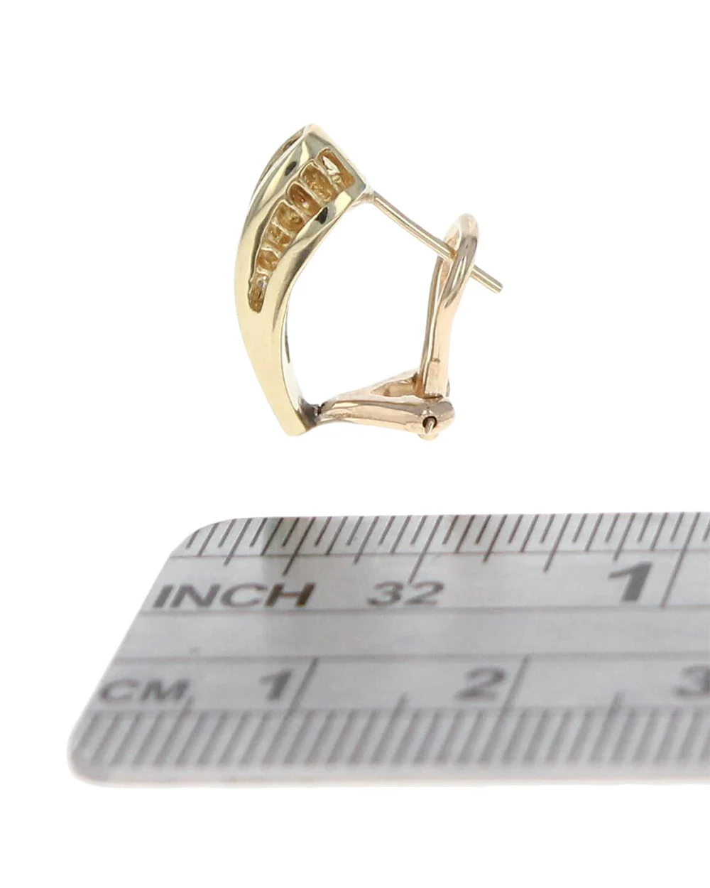 Tapered Diamond Baguette Earrings - Image 3