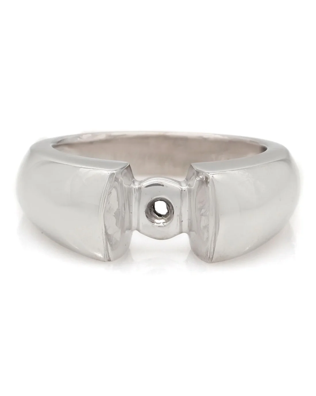 Tapered High Polish Solitaire Mounting in Gold - Image 2