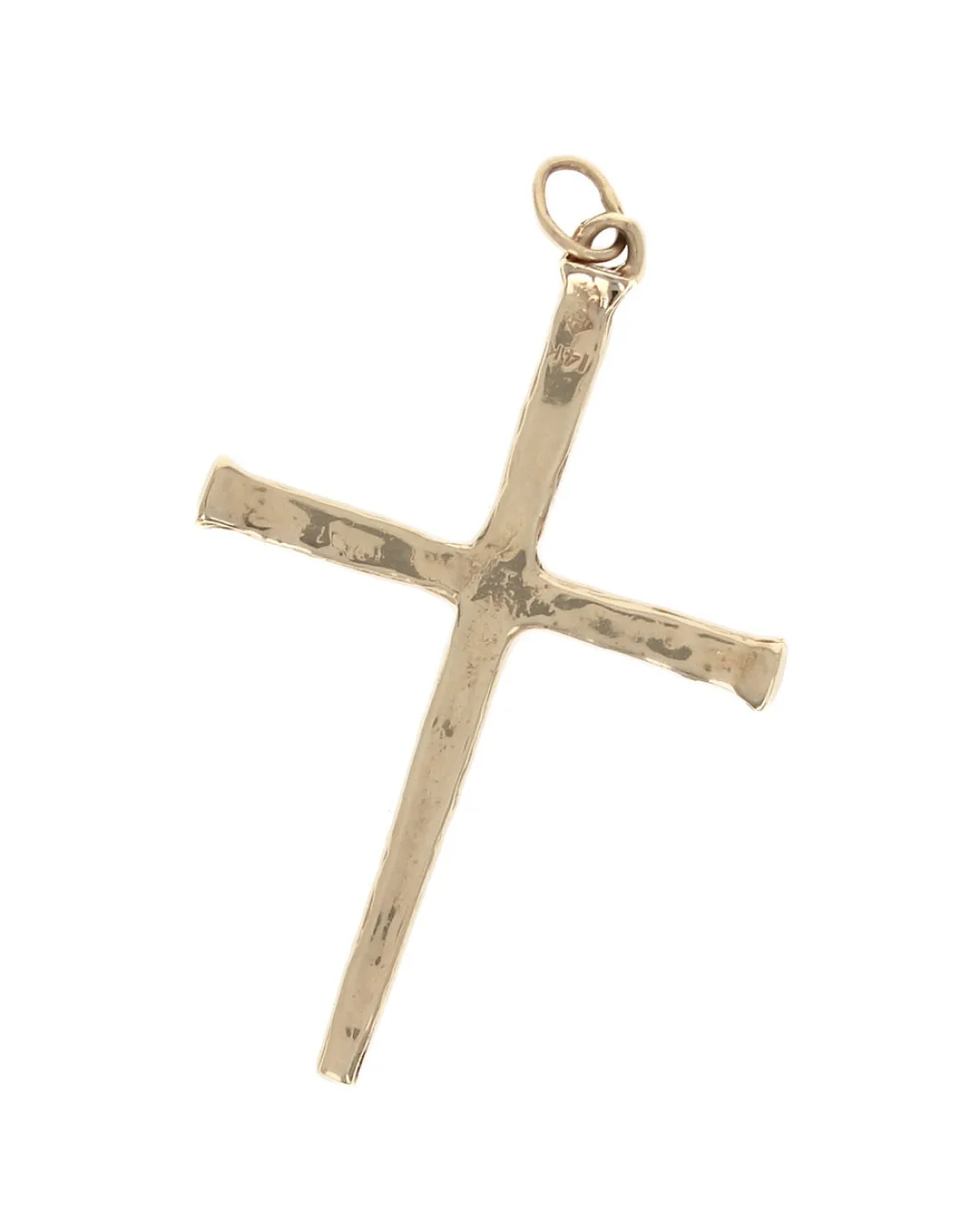 Textured Cross Pendant in Gold - Image 2