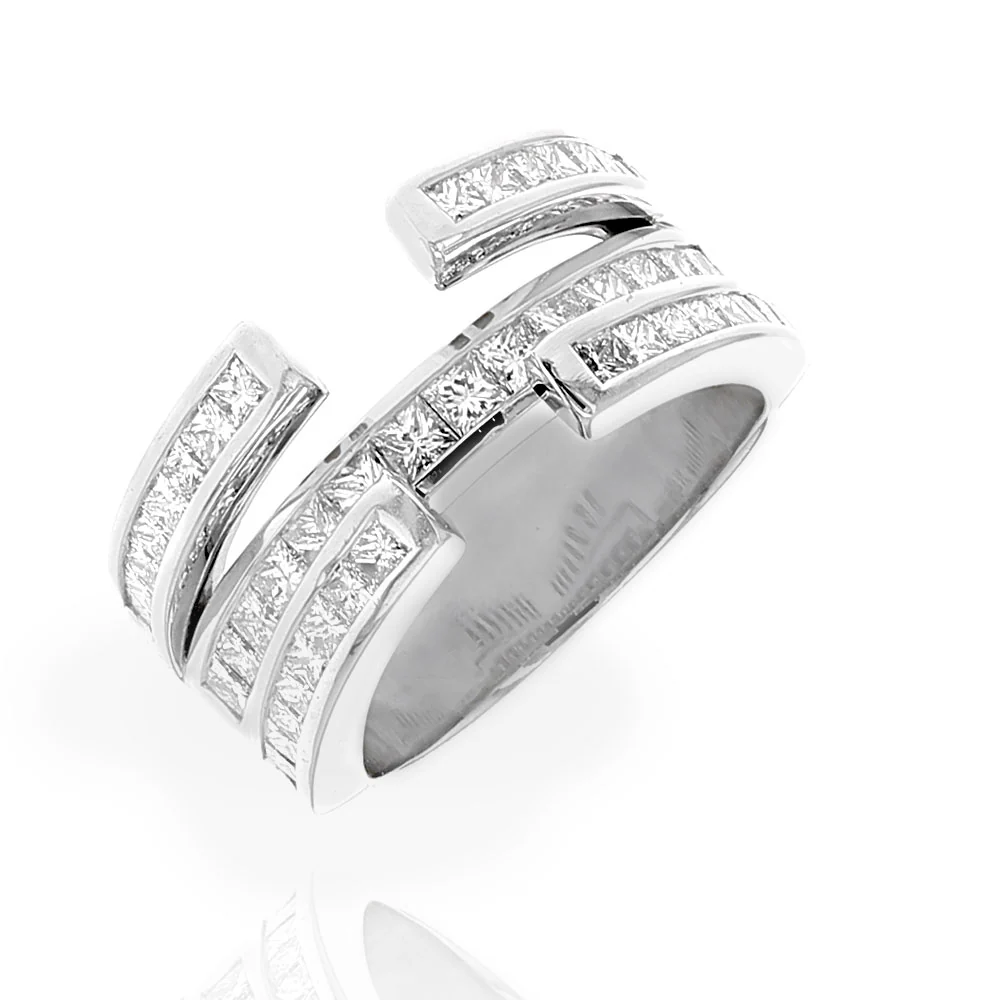 Three Row Princess Diamond Semi Mounting