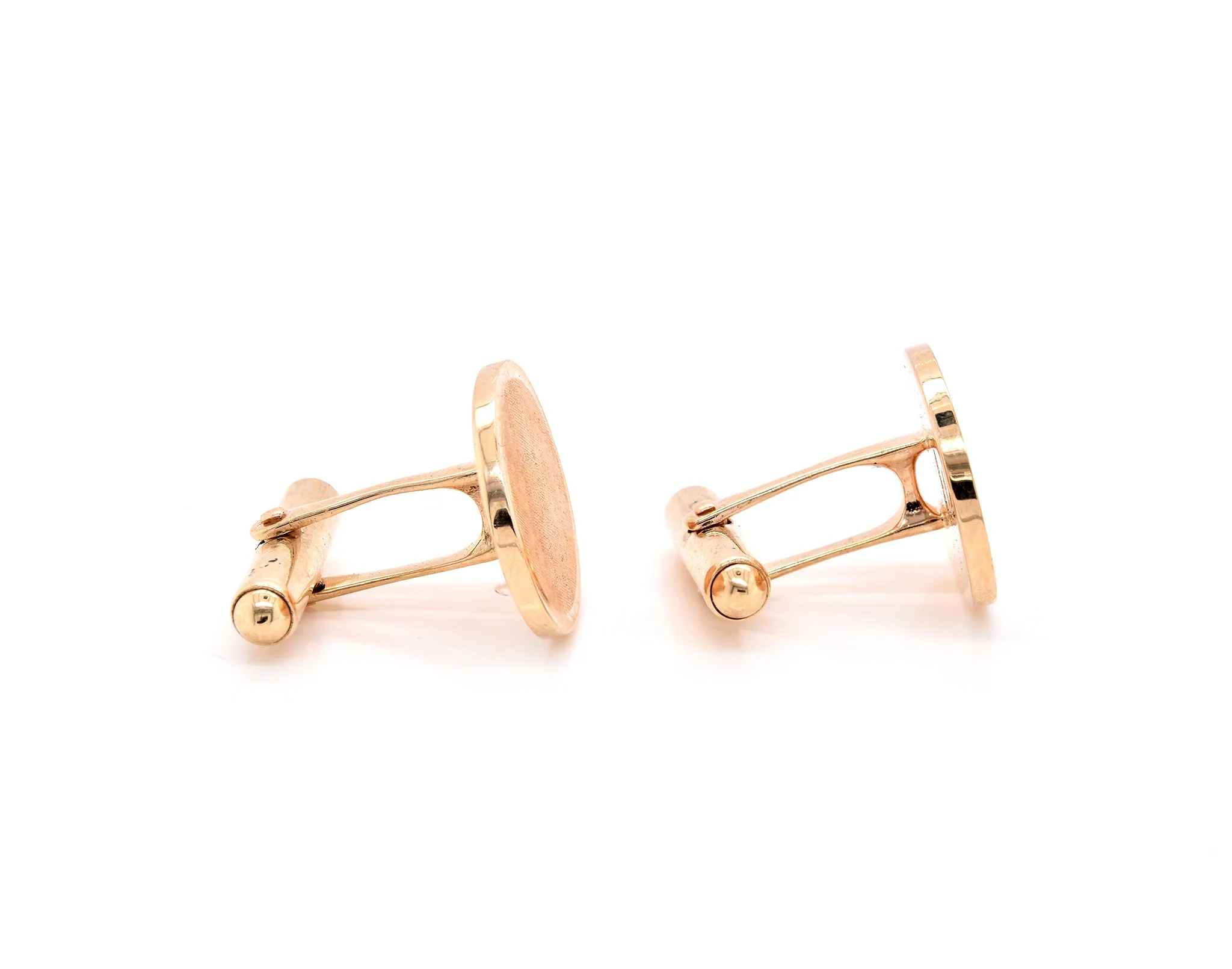 Tiffany & Co. 14 Karat Yellow Gold Monogram Cufflinks - Image 4