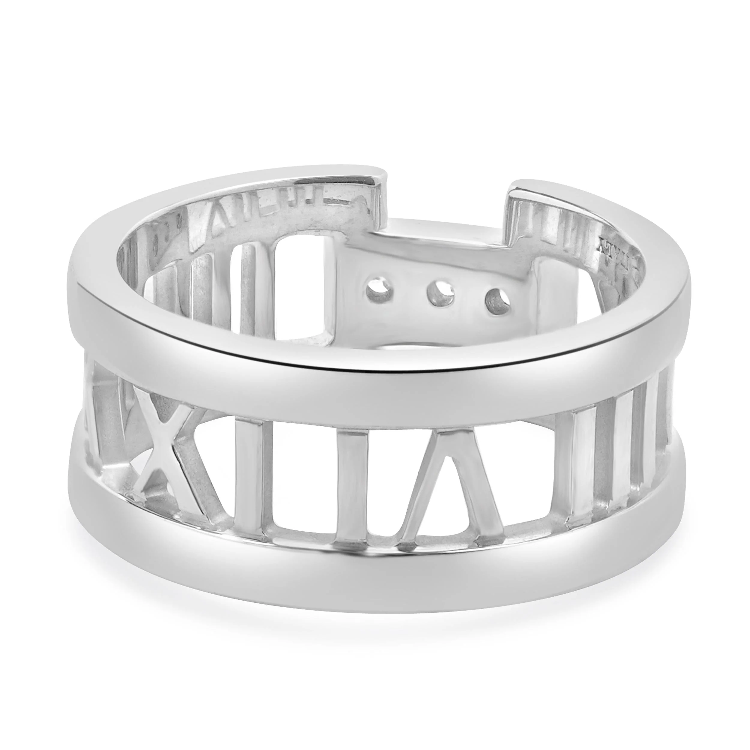 Tiffany & Co. 18 Karat White Gold 2003 Diamond Atlas Band - Image 3