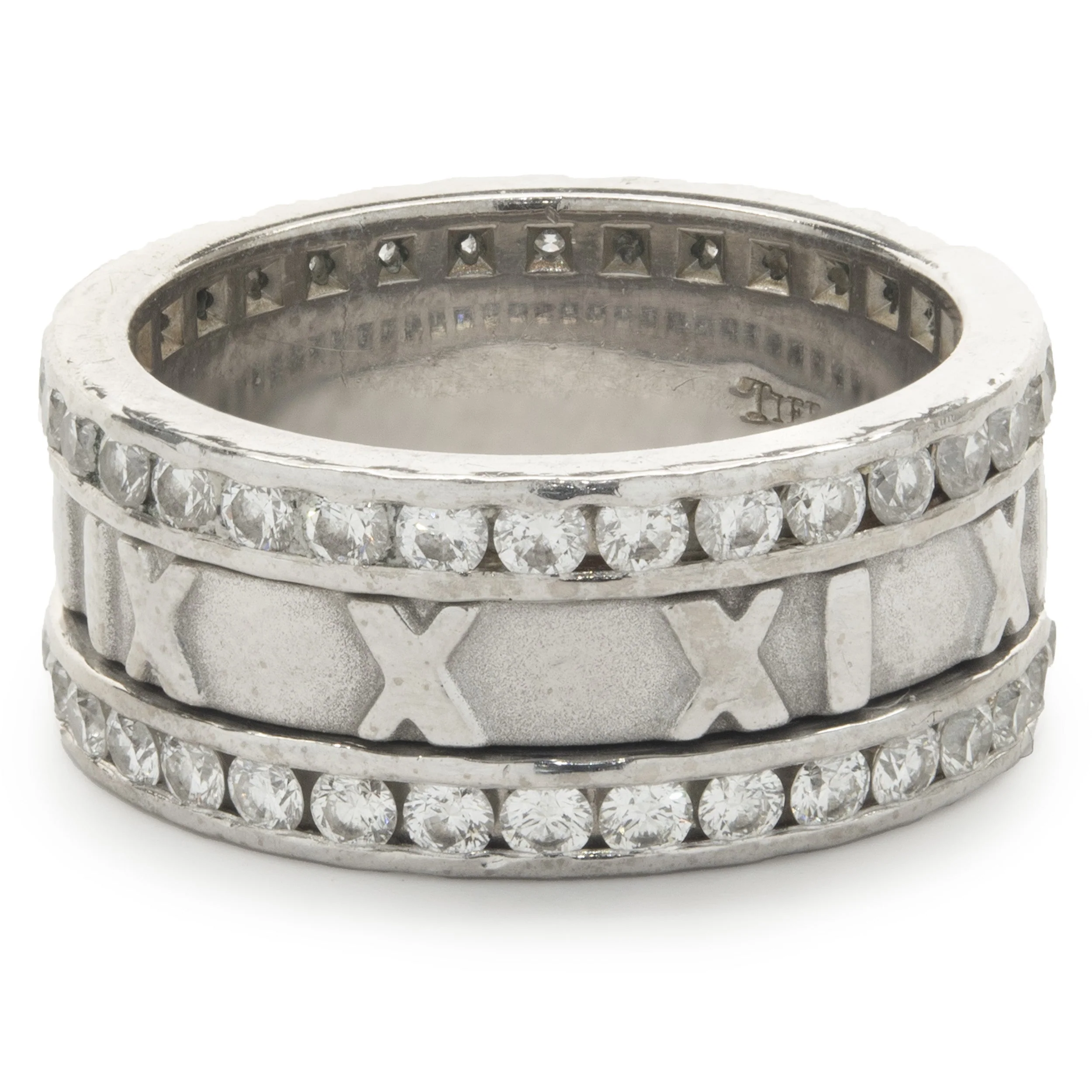 Tiffany & Co. 18 Karat White Gold Diamond Atlas Band - Image 2