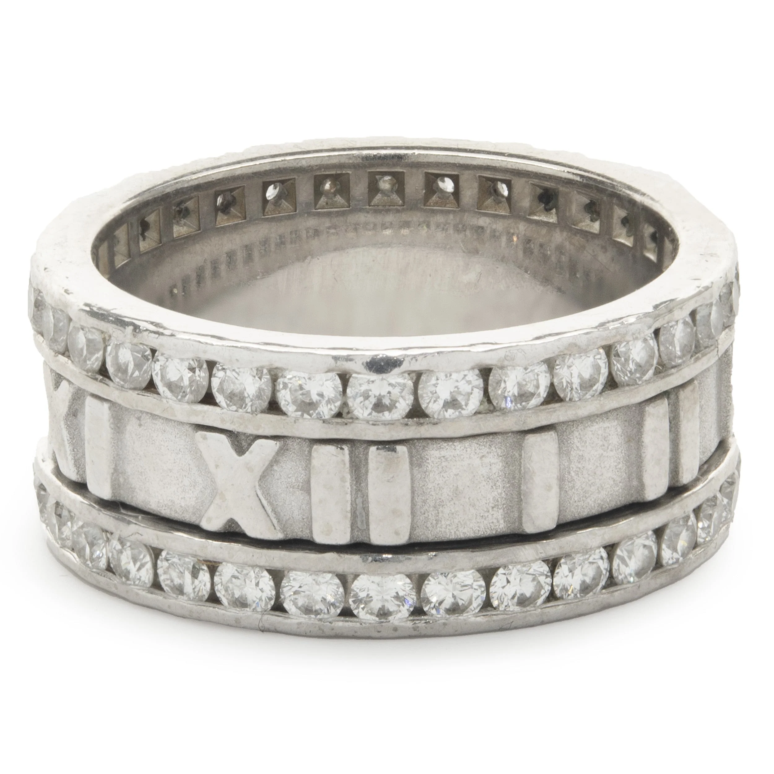 Tiffany & Co. 18 Karat White Gold Diamond Atlas Band - Image 3
