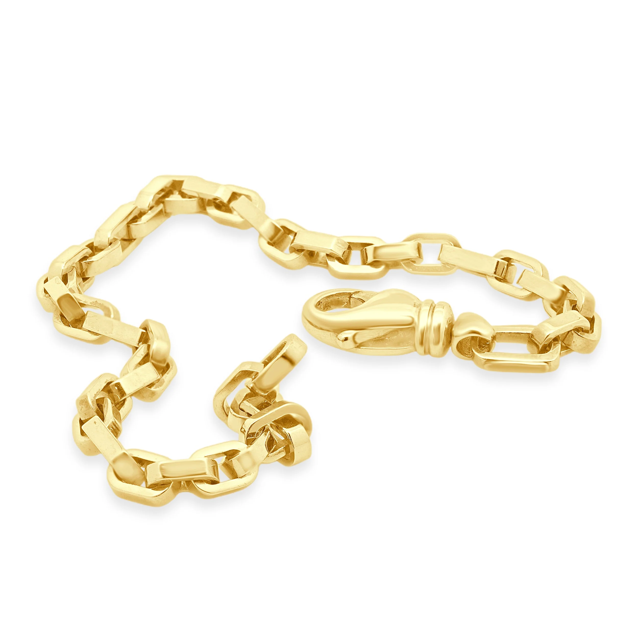 Tiffany & Co. 18 Karat Yellow Gold Flat Oval Link Bracelet 8.0" - Image 3