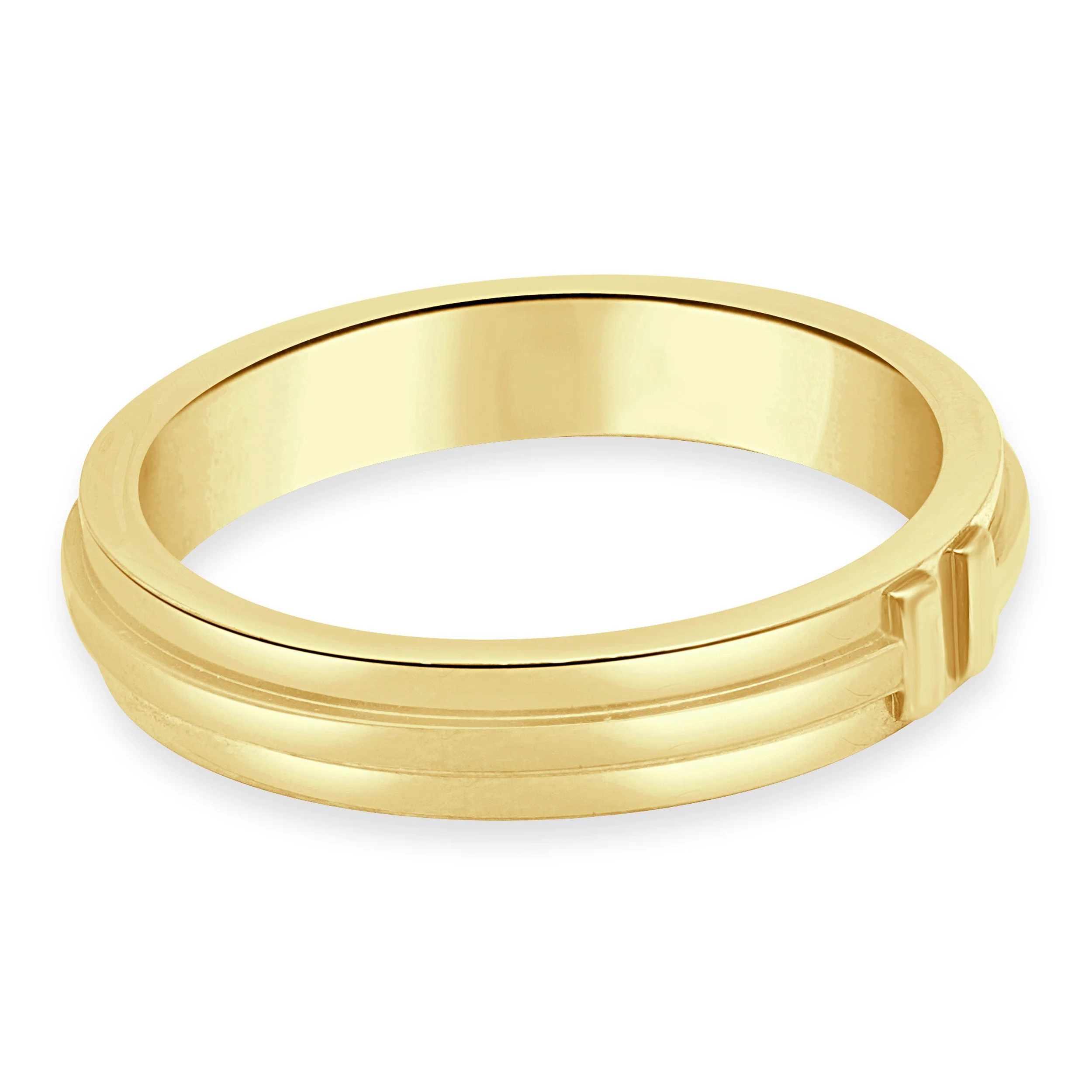 Tiffany & Co. 18 Karat Yellow Gold T Ring - Image 4