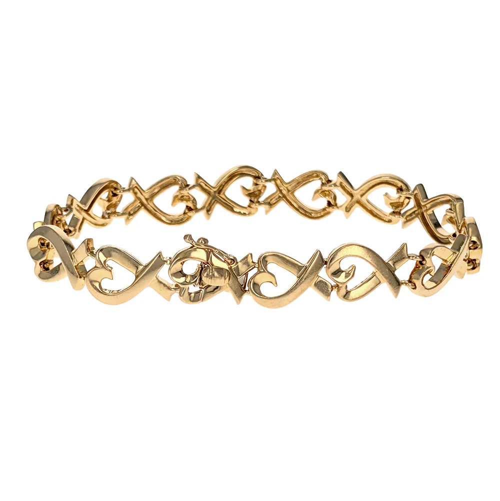 Tiffany & Co. 18K Yellow Gold Heart Bracelet - Image 2