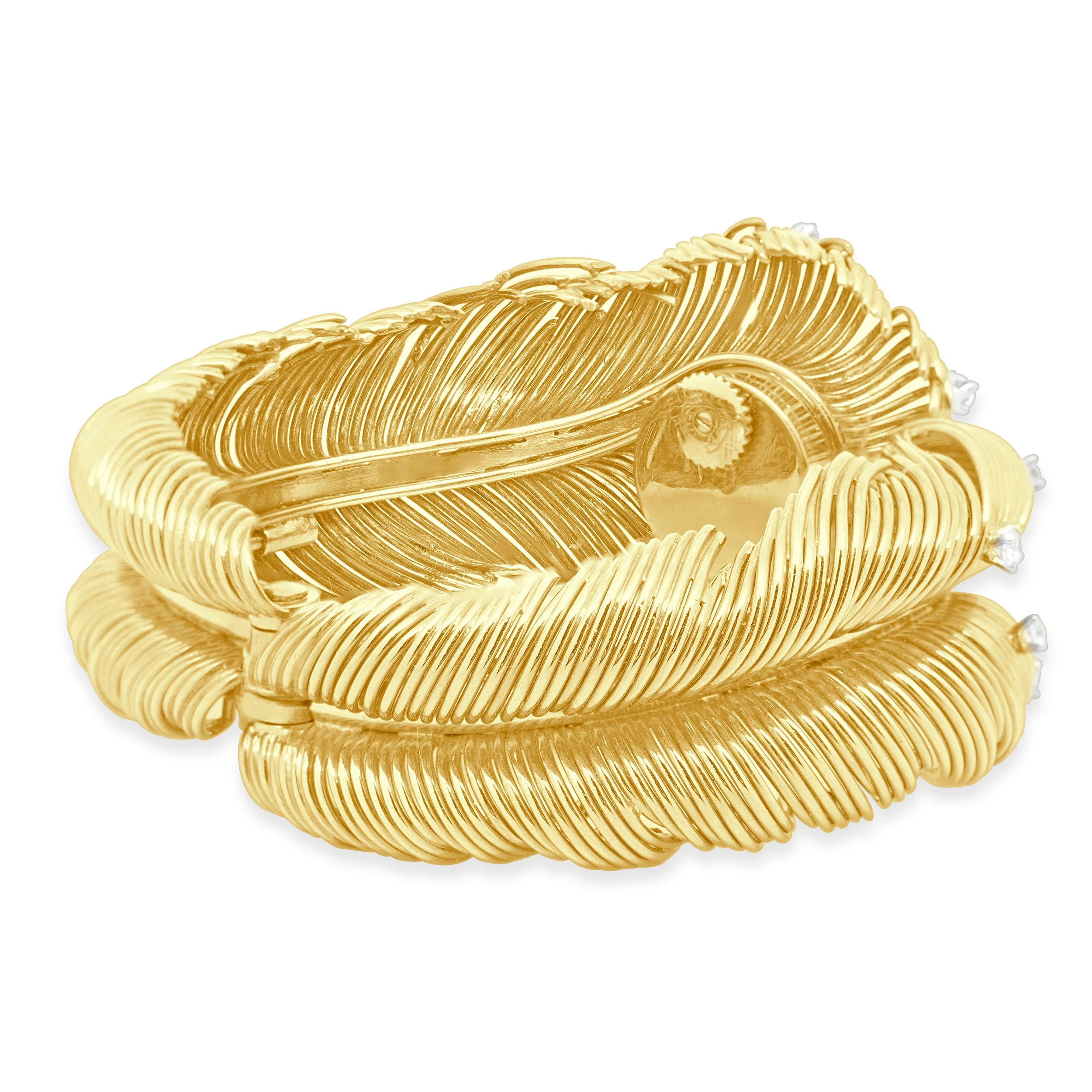 Tiffany & Co. 18K Yellow Gold Wire Bangle Watch 35mm - Image 3