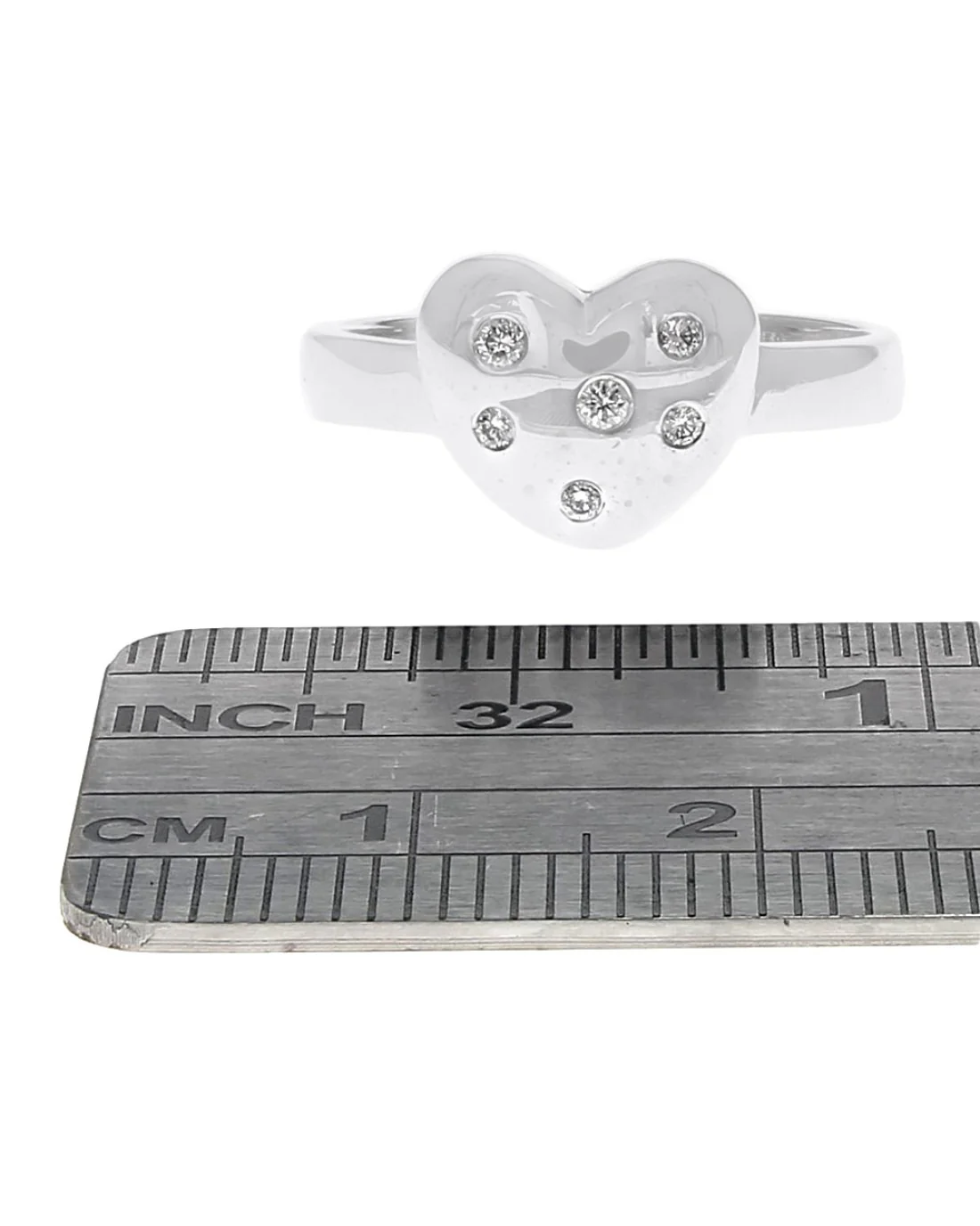 Tiffany & Co. Diamond Heart Ring - Image 3