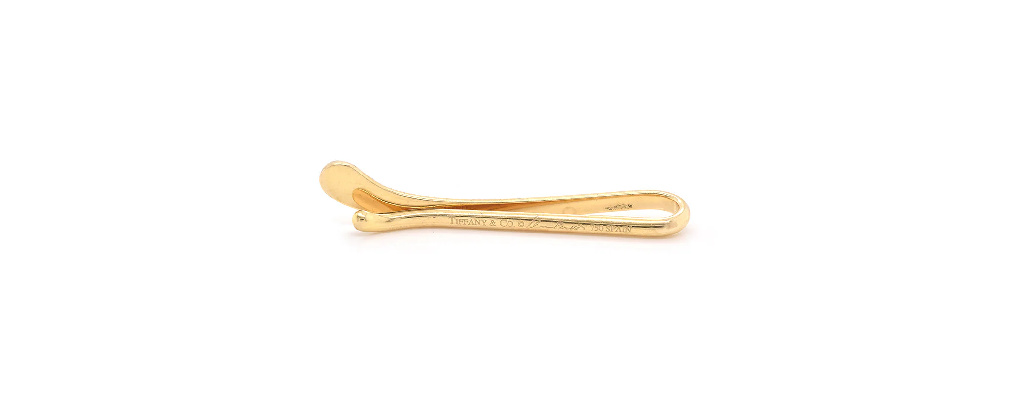 Tiffany & Co. Elsa Peretti 18 Karat Yellow Gold Teardrop Tie Clip - Image 4