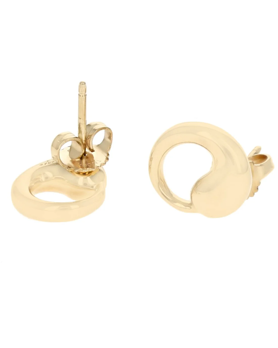 Tiffany & Co. Elsa Peretti Circle Earrings in Yellow Gold - Image 2
