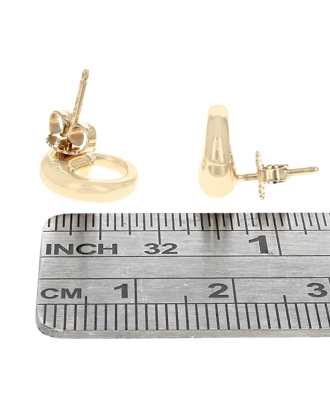 Tiffany & Co. Elsa Peretti Circle Earrings in Yellow Gold - Image 3
