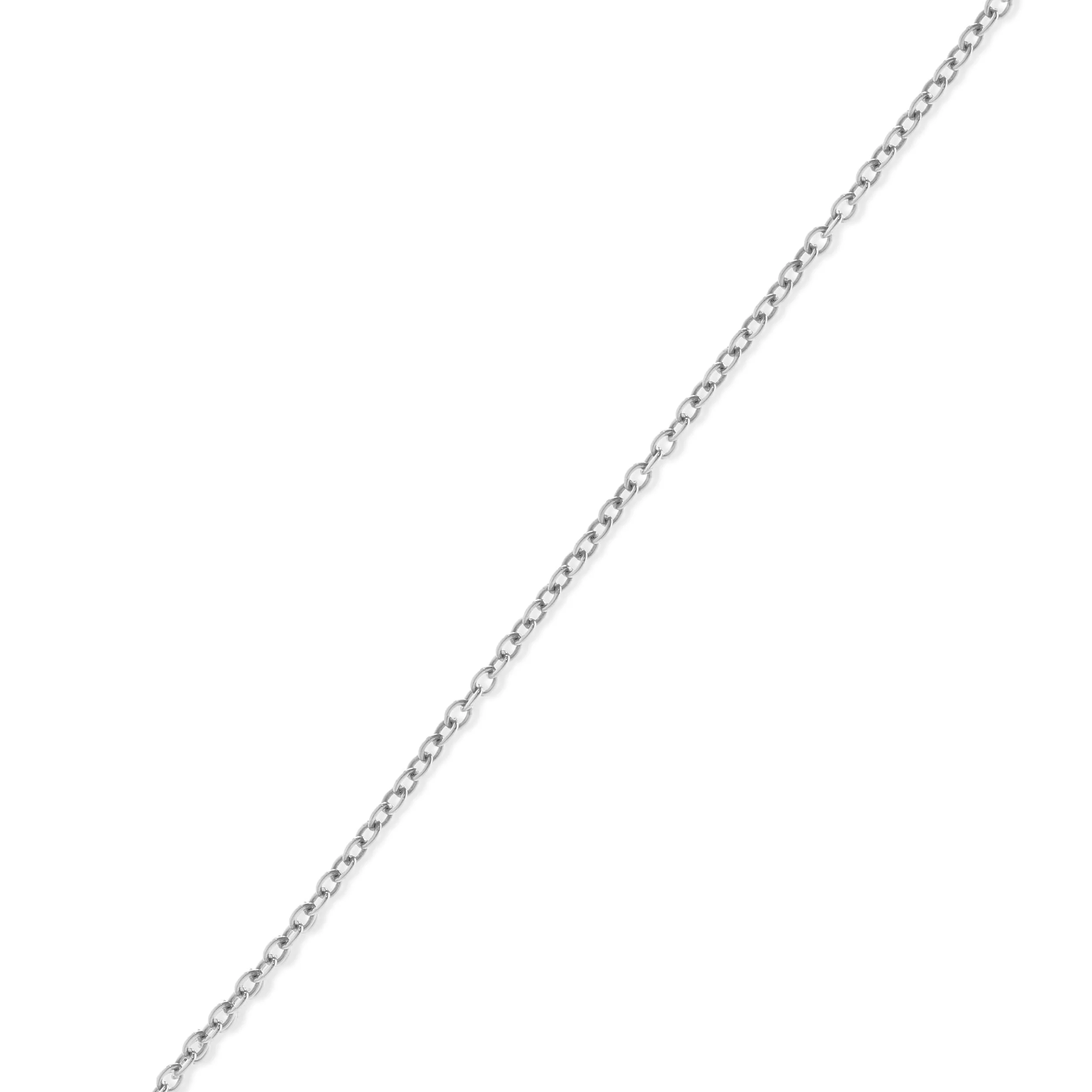 Tiffany & Co. Elsa Peretti Sterling Silver Diamond Solitaire Necklace - Image 3