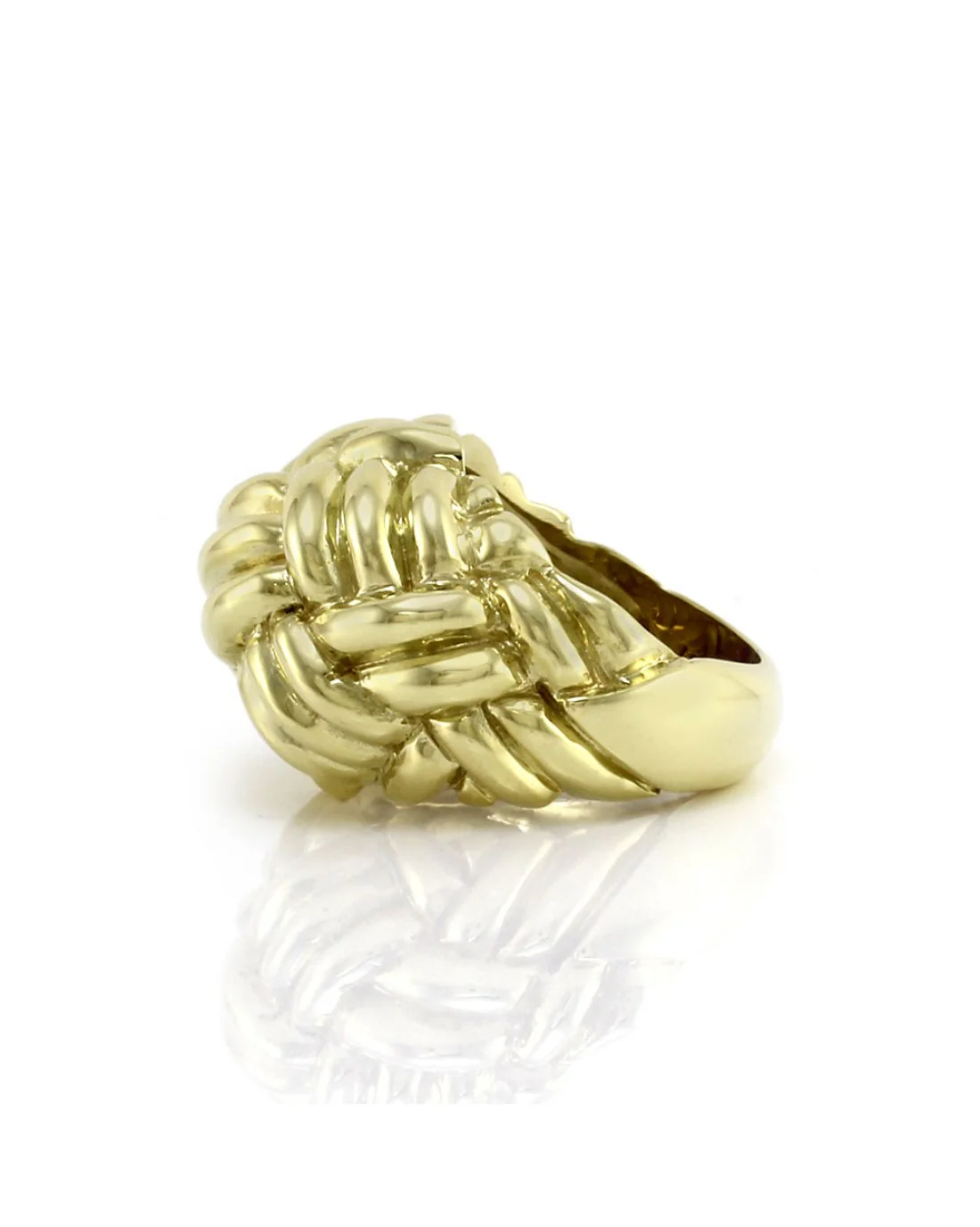 Tiffany & Co Gold Woven Knot Ring - Image 4