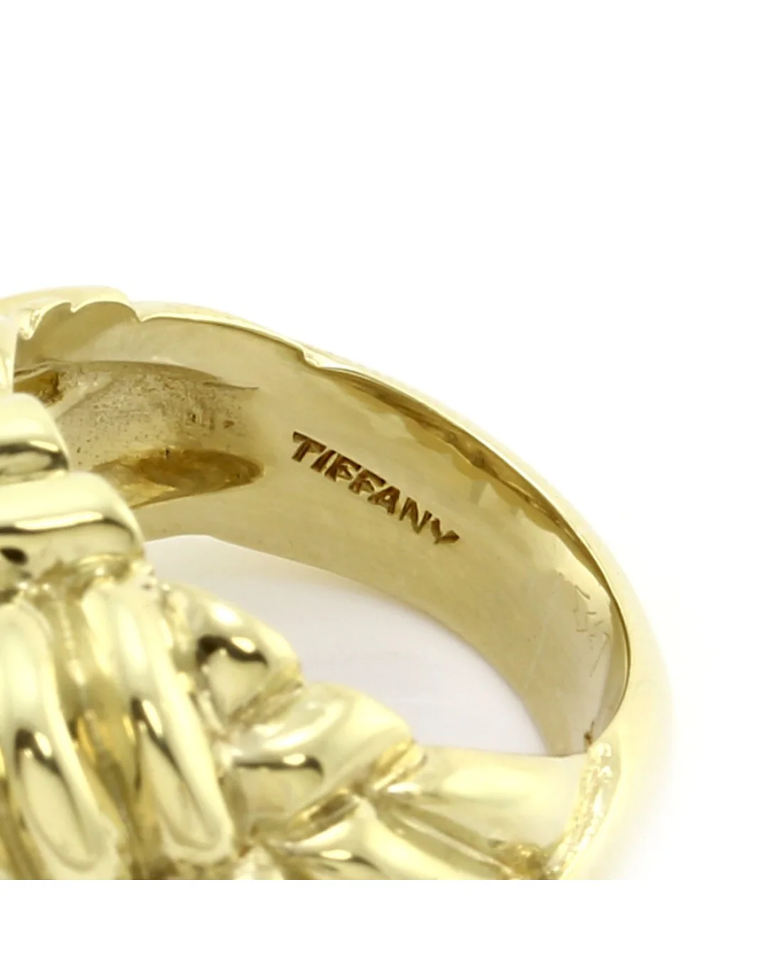 Tiffany & Co Gold Woven Knot Ring - Image 6