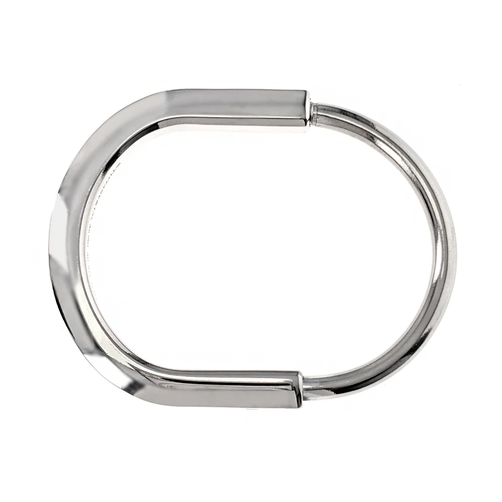 Tiffany & Co Lock 18K White Gold Diamond Accents Bangle Bracelet - Image 3