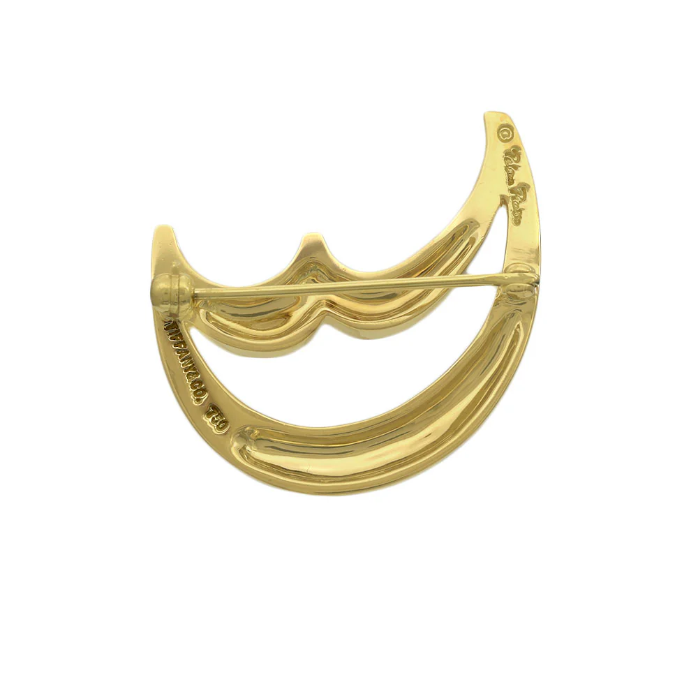 Tiffany & Co. Paloma Picasso Vintage Crescent Moon Brooch - Image 2