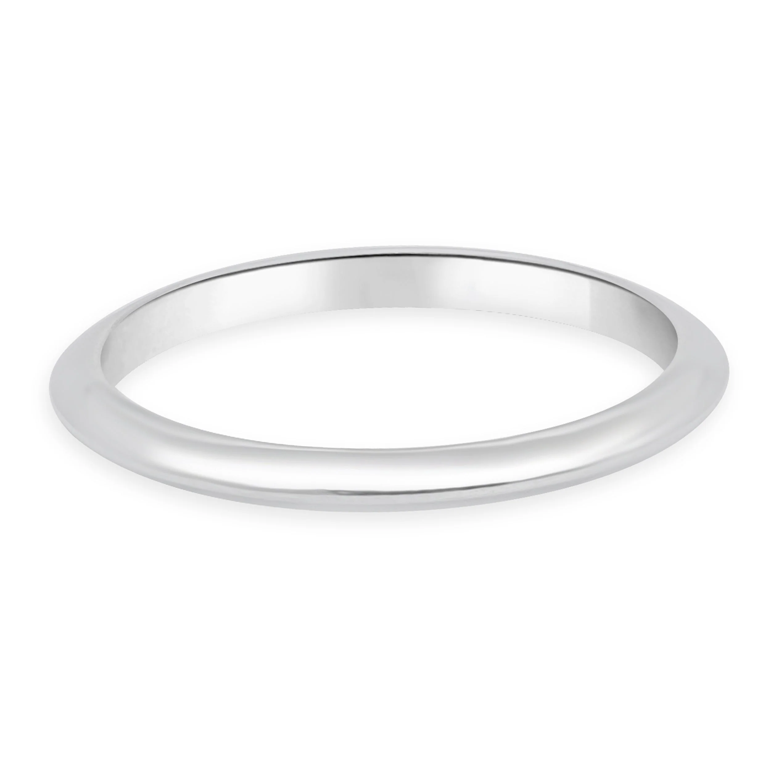 Tiffany & Co. Platinum 1.9mm Knife Edge Band - Image 2