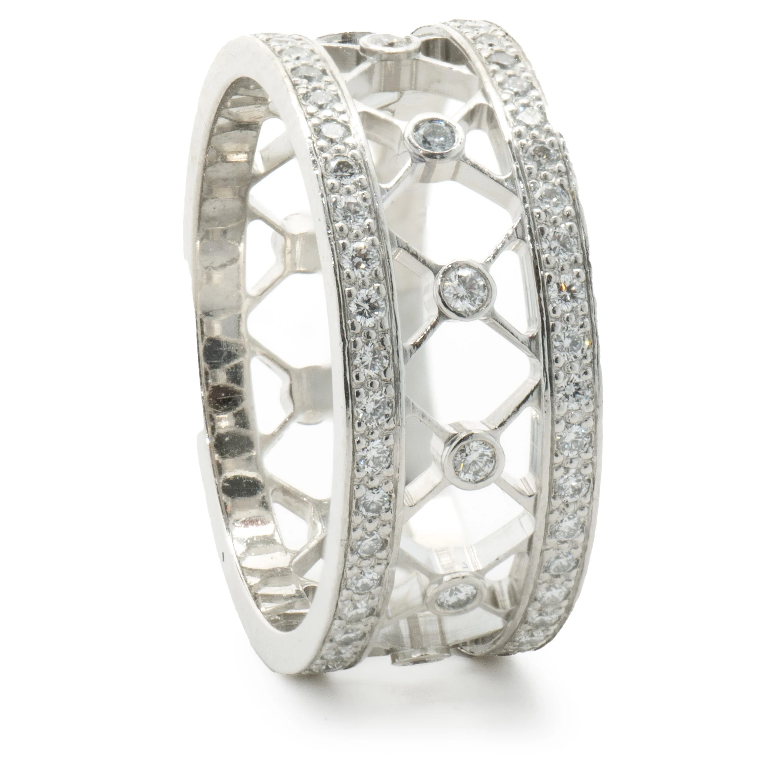 Tiffany & Co. Platinum Diamond Cutout Cigar Band - Image 3