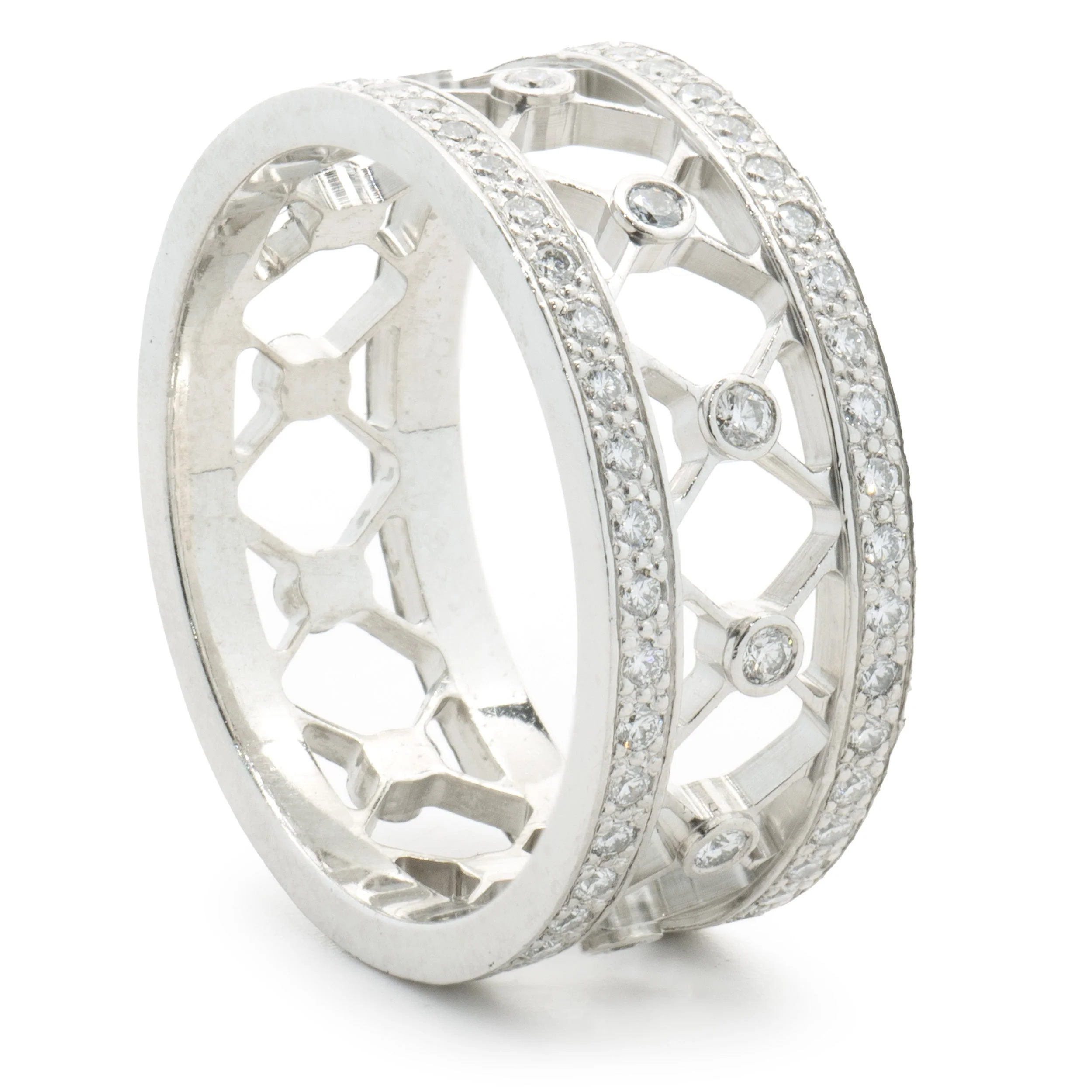 Tiffany & Co. Platinum Diamond Cutout Cigar Band - Image 4