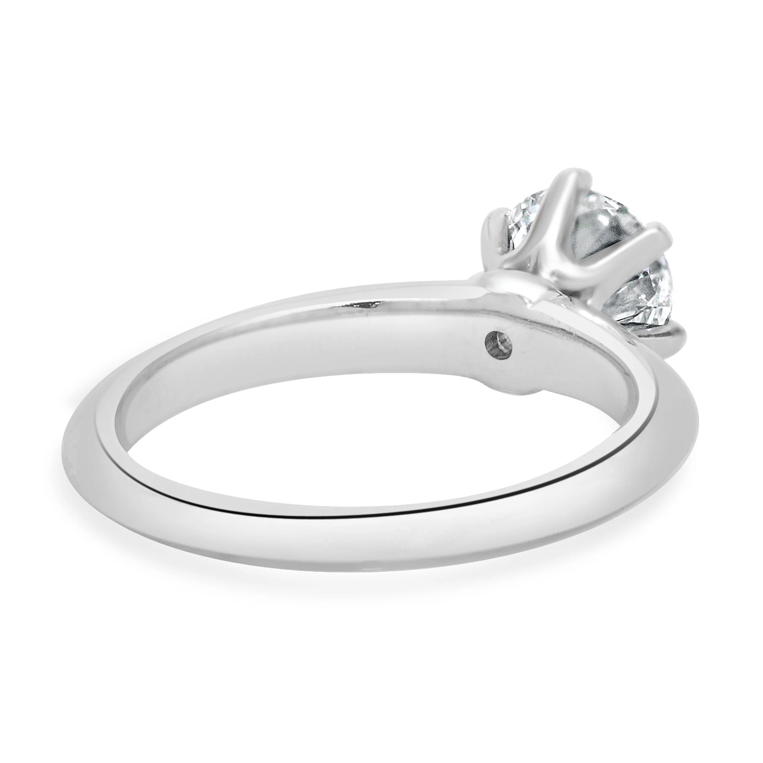 Tiffany & Co. Platinum Diamond Solitaire Ring - Image 3