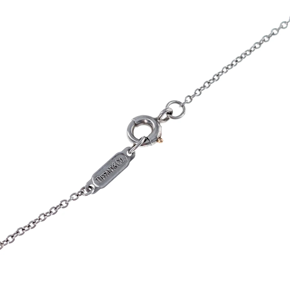 Tiffany & Co. Platinum Round Brilliant Cut Diamond Solitaire Necklace - Image 3