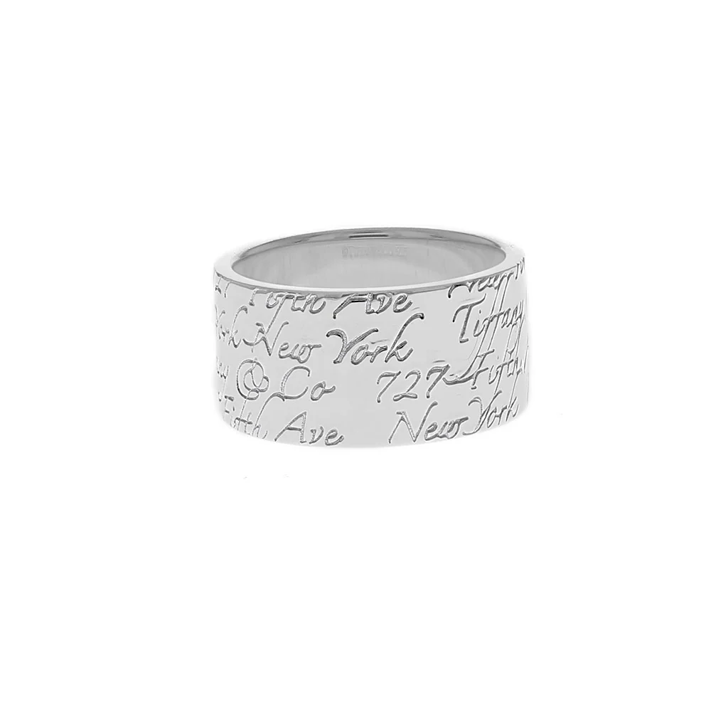 Tiffany & Co. Script Notes Band in Silver - Image 2