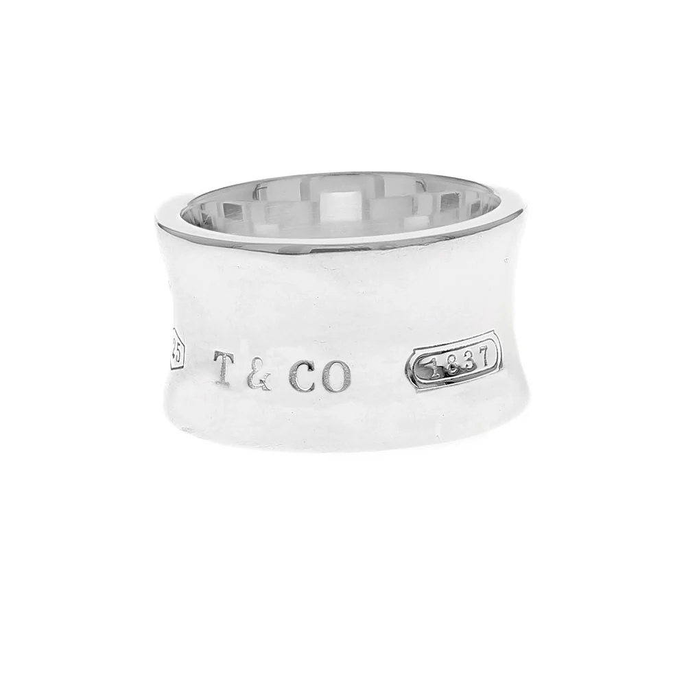 Tiffany & Co 1837 Wide Concave Band in Silver - Image 2