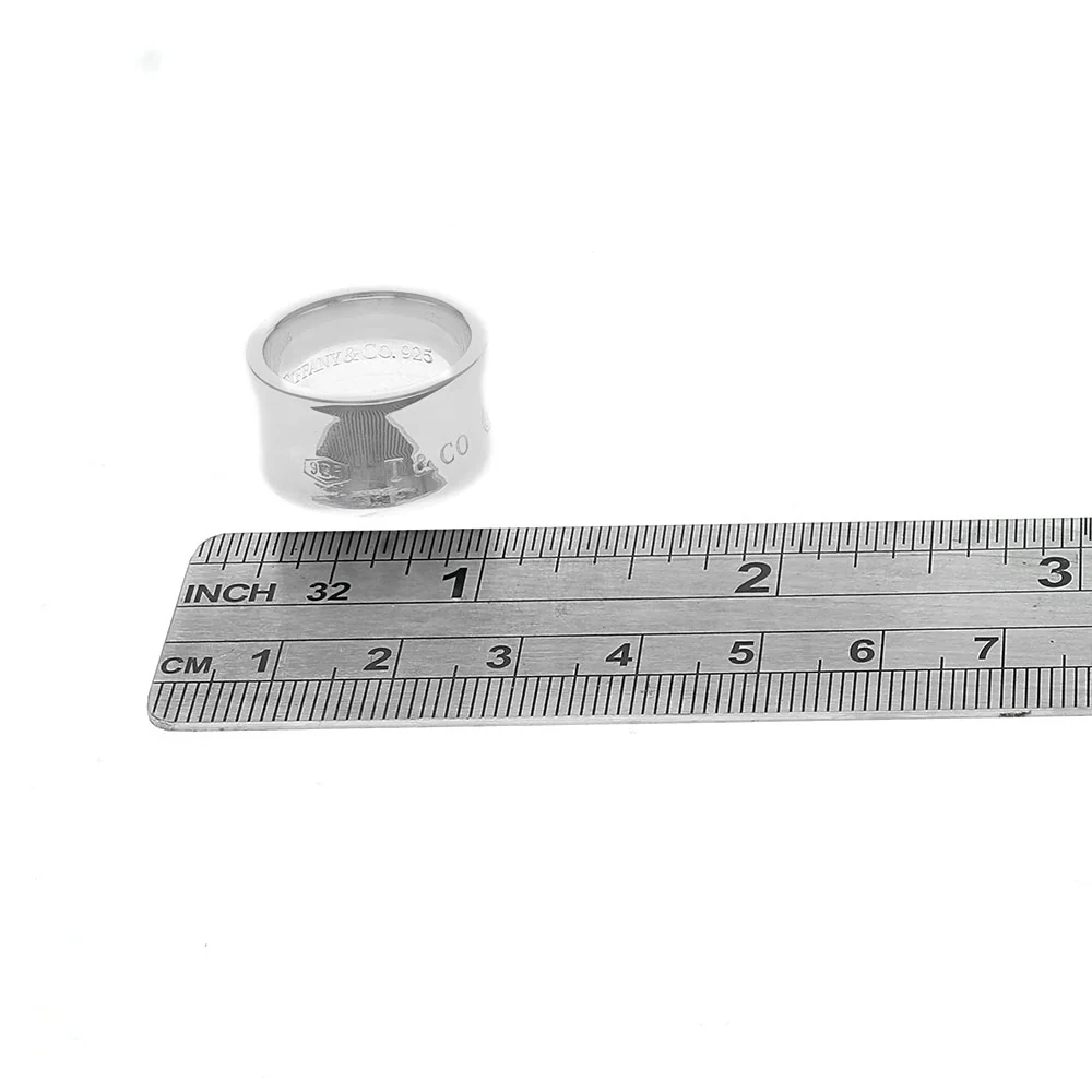 Tiffany & Co 1837 Wide Concave Band in Silver - Image 3