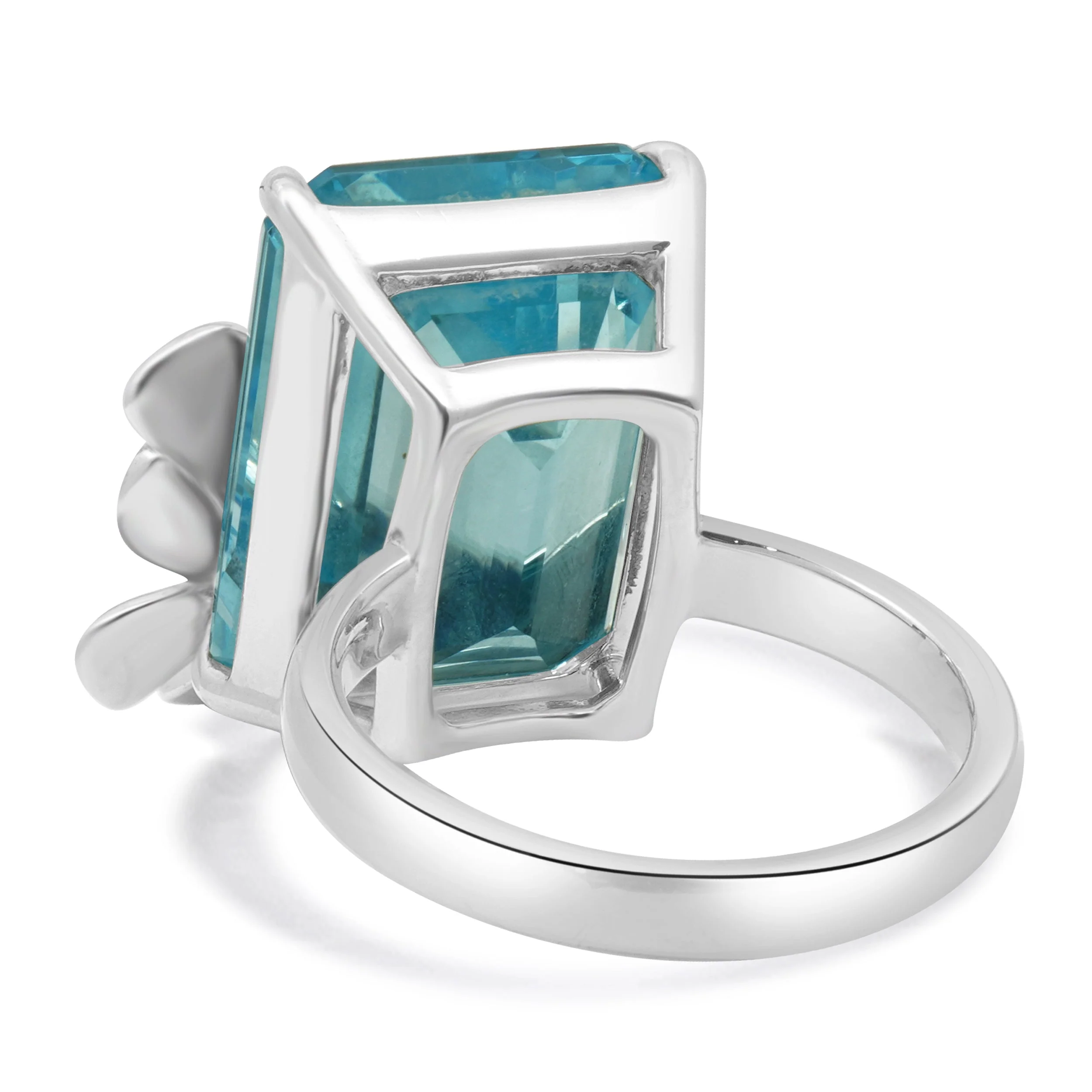 Tiffany & Co. Sterling Silver & 18 Karat White Gold Blue Topaz w/ Butterfly Love Bug Collection - Image 4