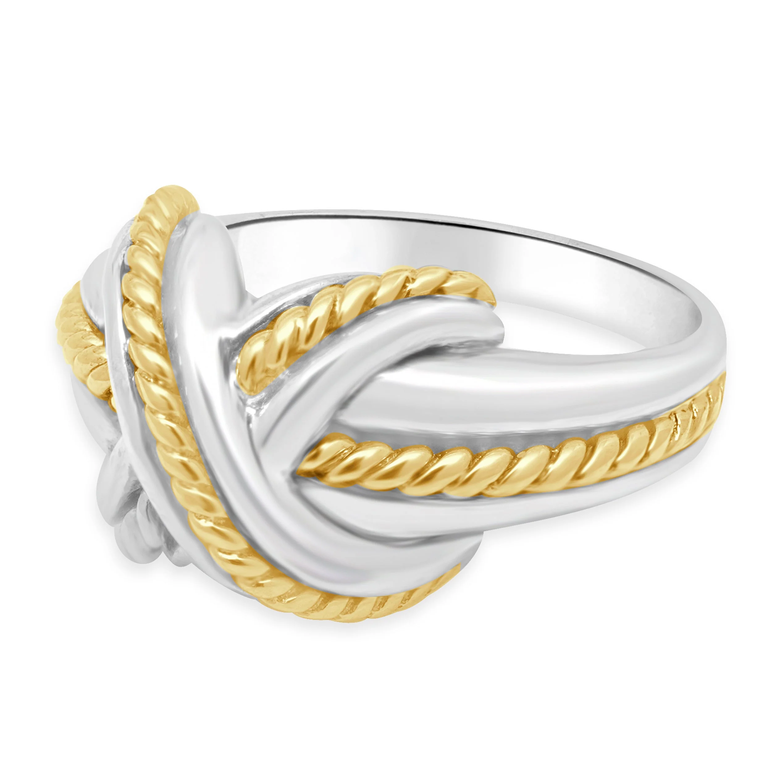 Tiffany & Co. Sterling Silver & 18 Karat Yellow Gold Signature Cross Ring - Image 2