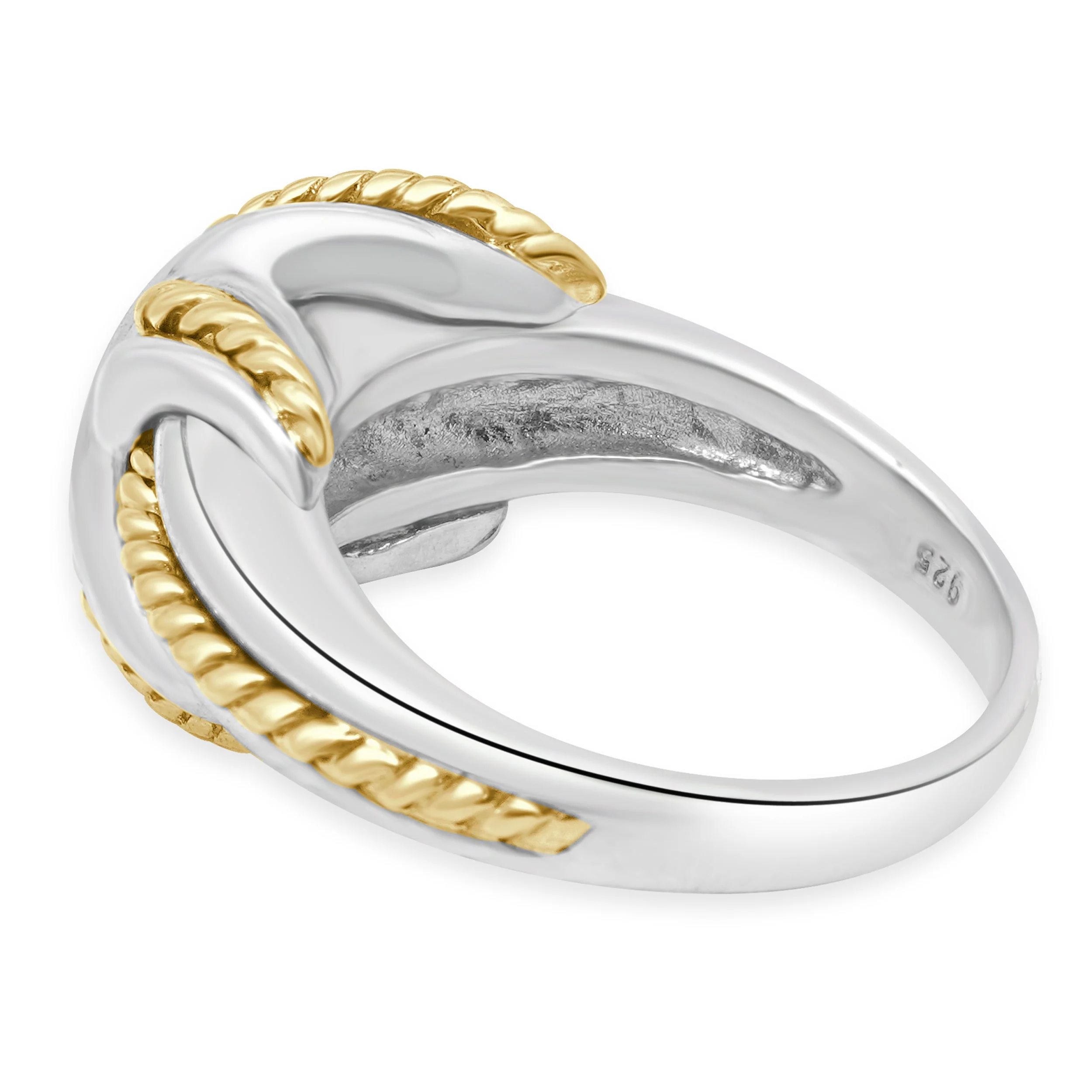 Tiffany & Co. Sterling Silver & 18 Karat Yellow Gold Signature Cross Ring - Image 3
