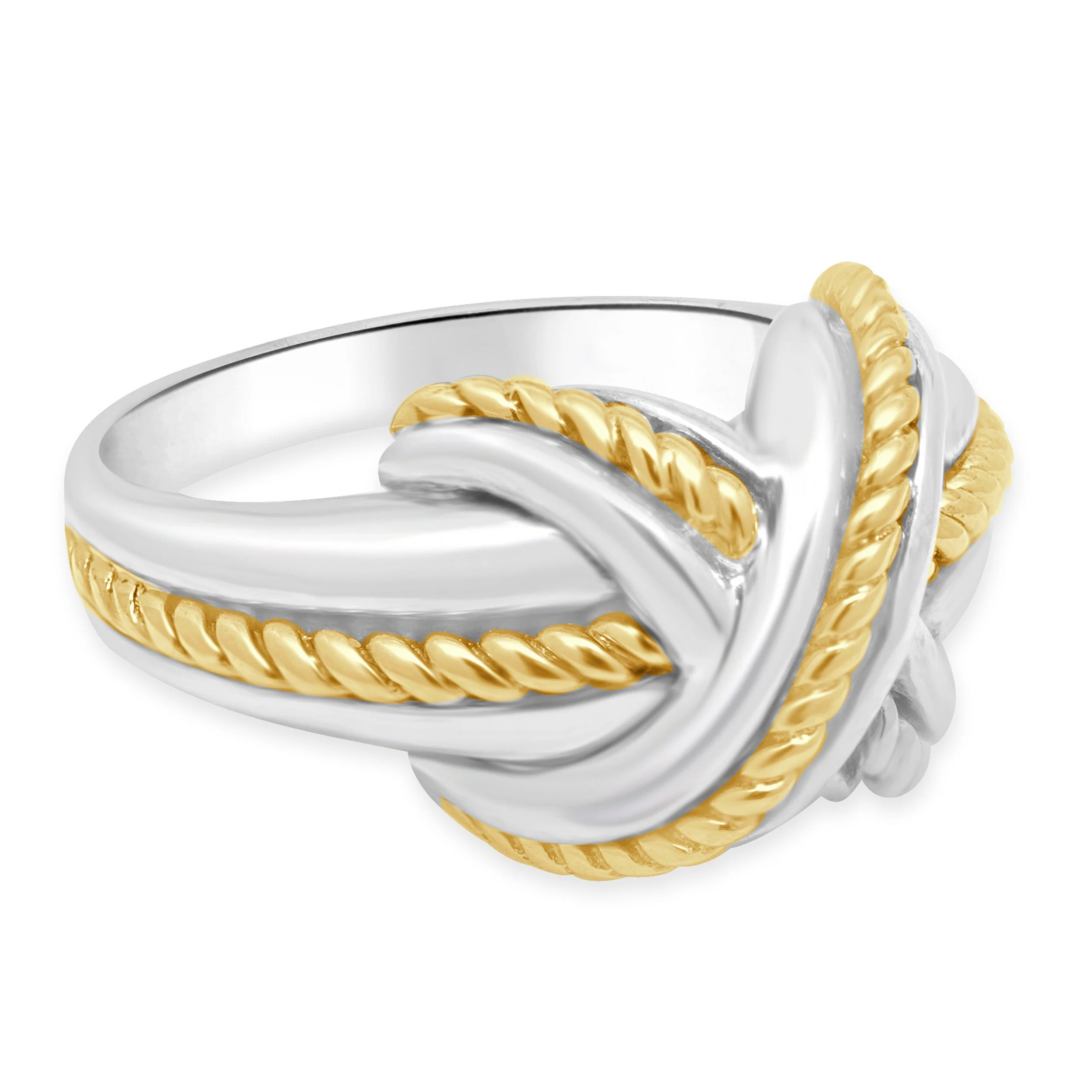 Tiffany & Co. Sterling Silver & 18 Karat Yellow Gold Signature Cross Ring - Image 4