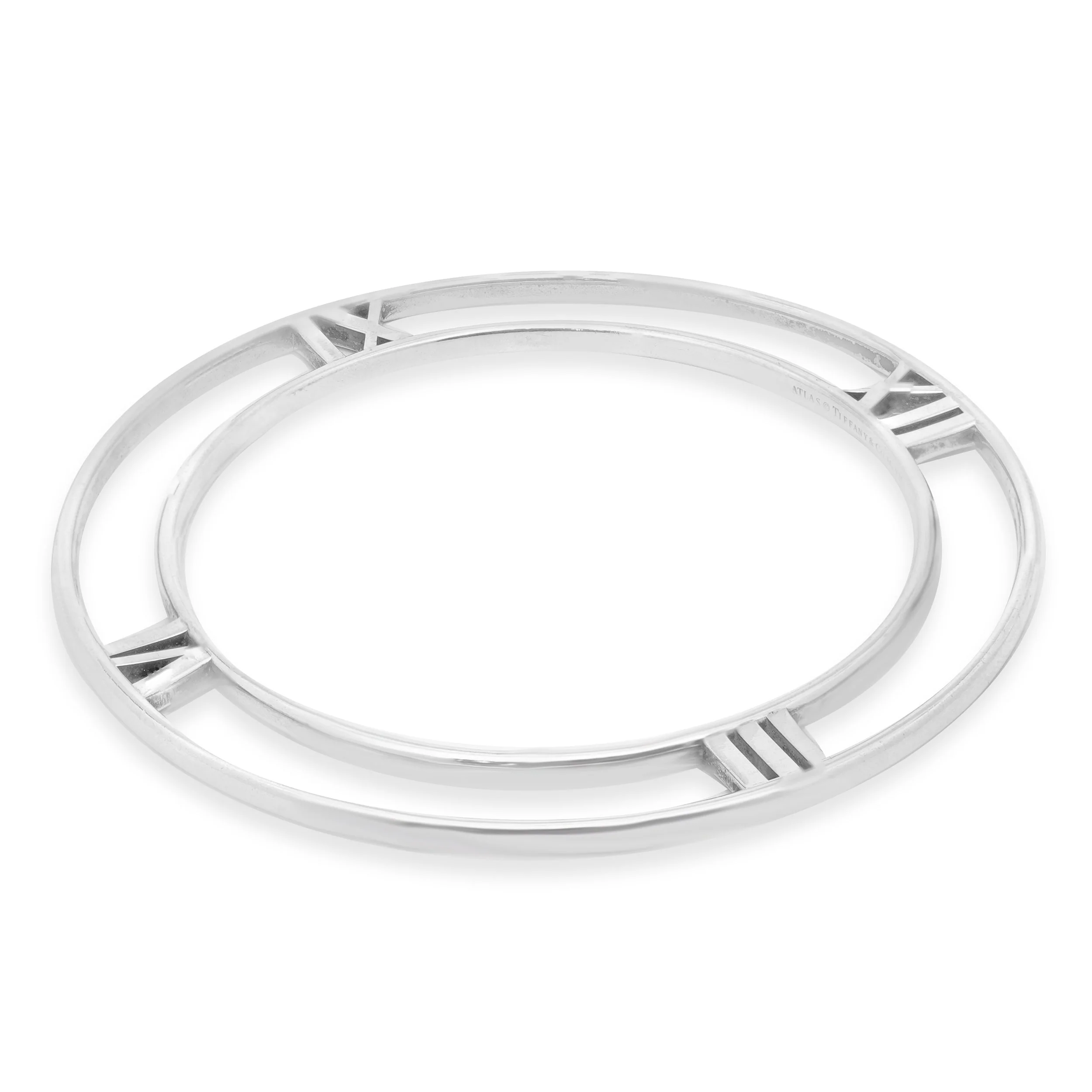 Tiffany & Co. Sterling Silver Atlas Circle Bangle - Image 2
