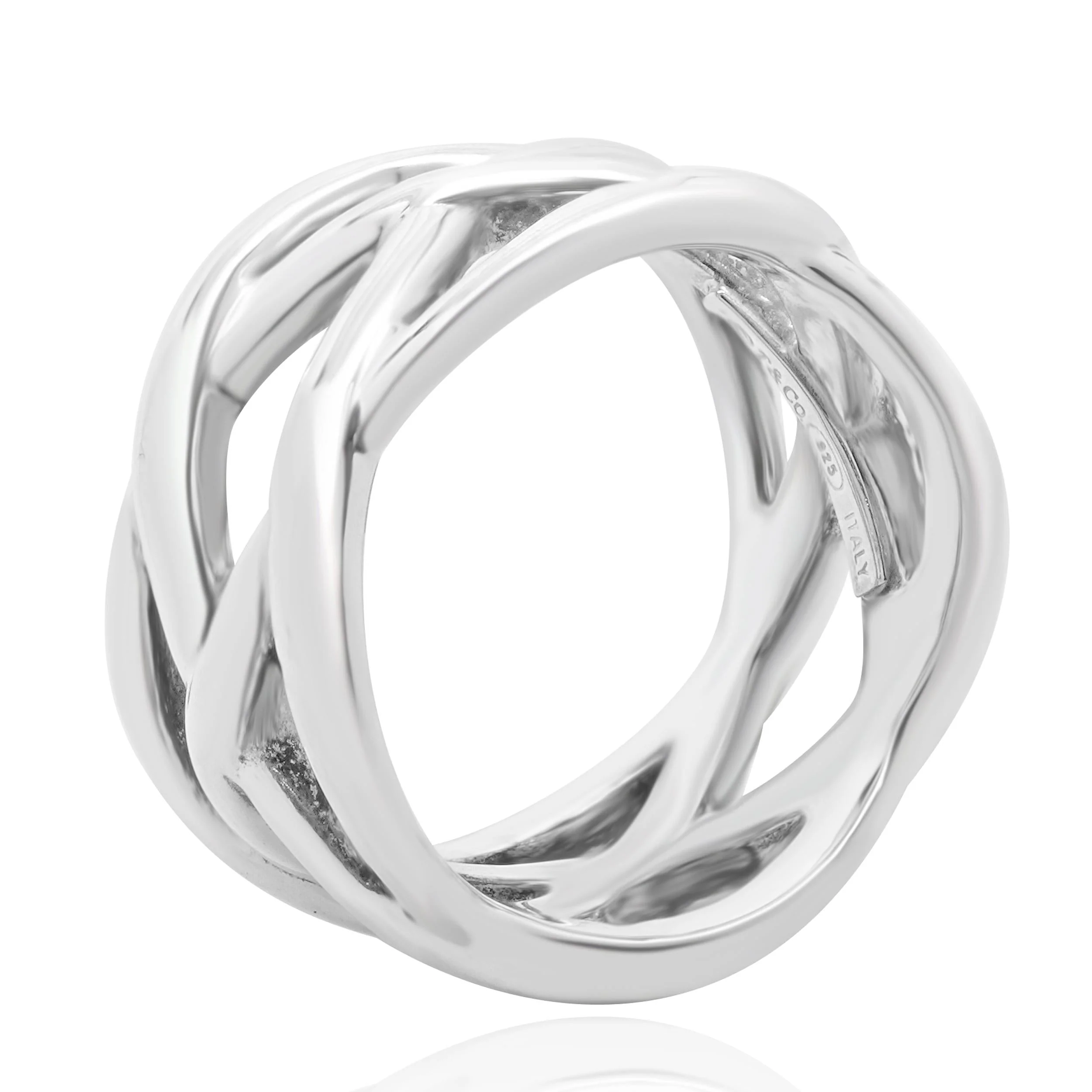 Tiffany & Co. Sterling Silver Celtic Knot Ring - Image 2
