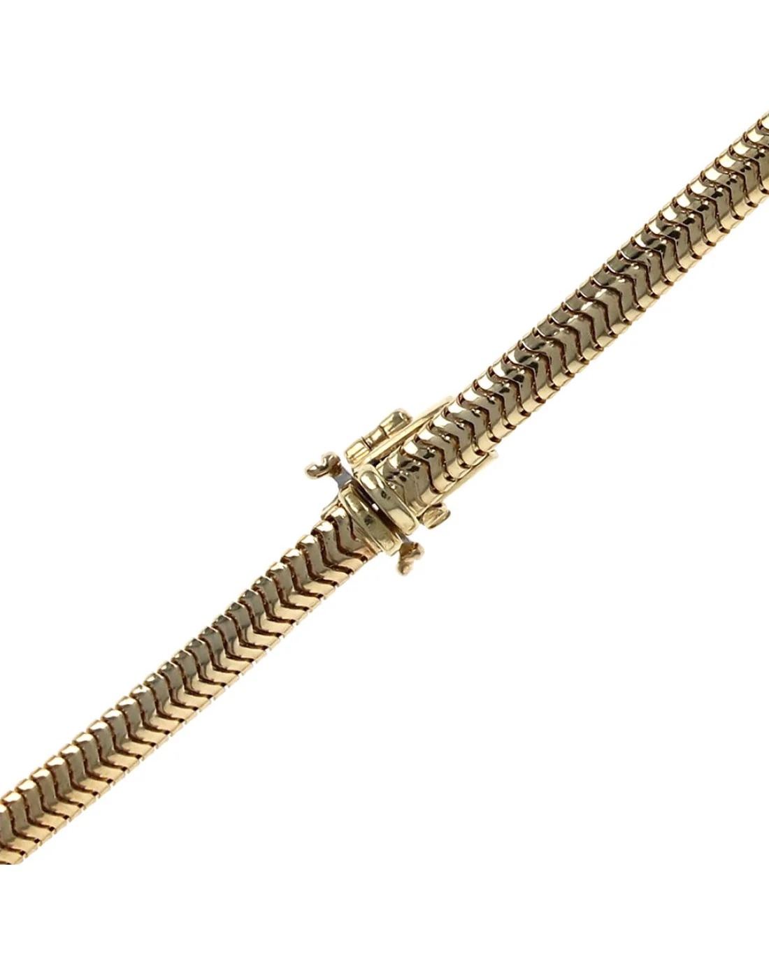 Tiffany & Co. Vintage Ruby Heart Snake Chain Necklace - Image 3
