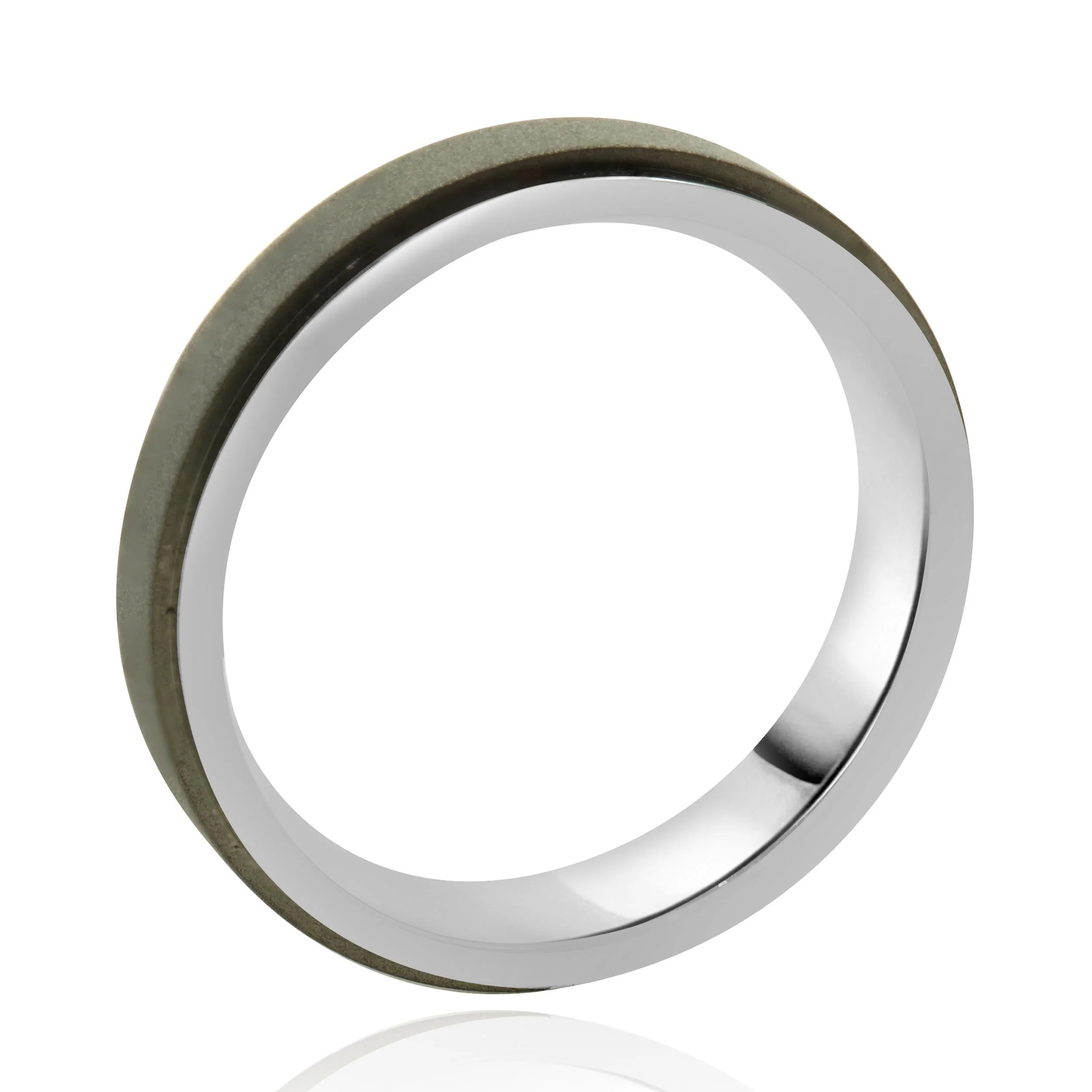 Titanium 5MM Stone Finished Band - Image 4