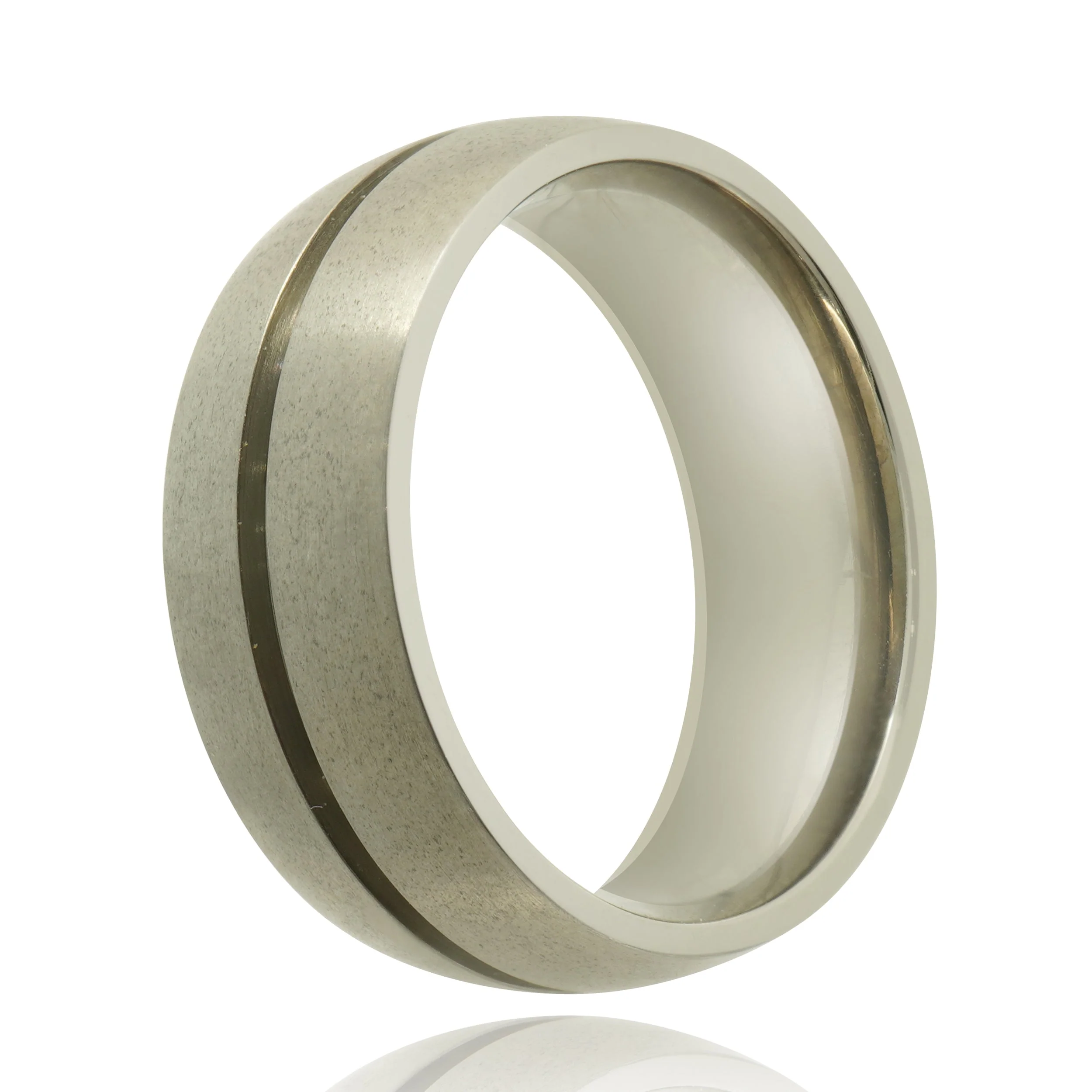 Titanium 8.10MM Matte Channel Band - Image 2