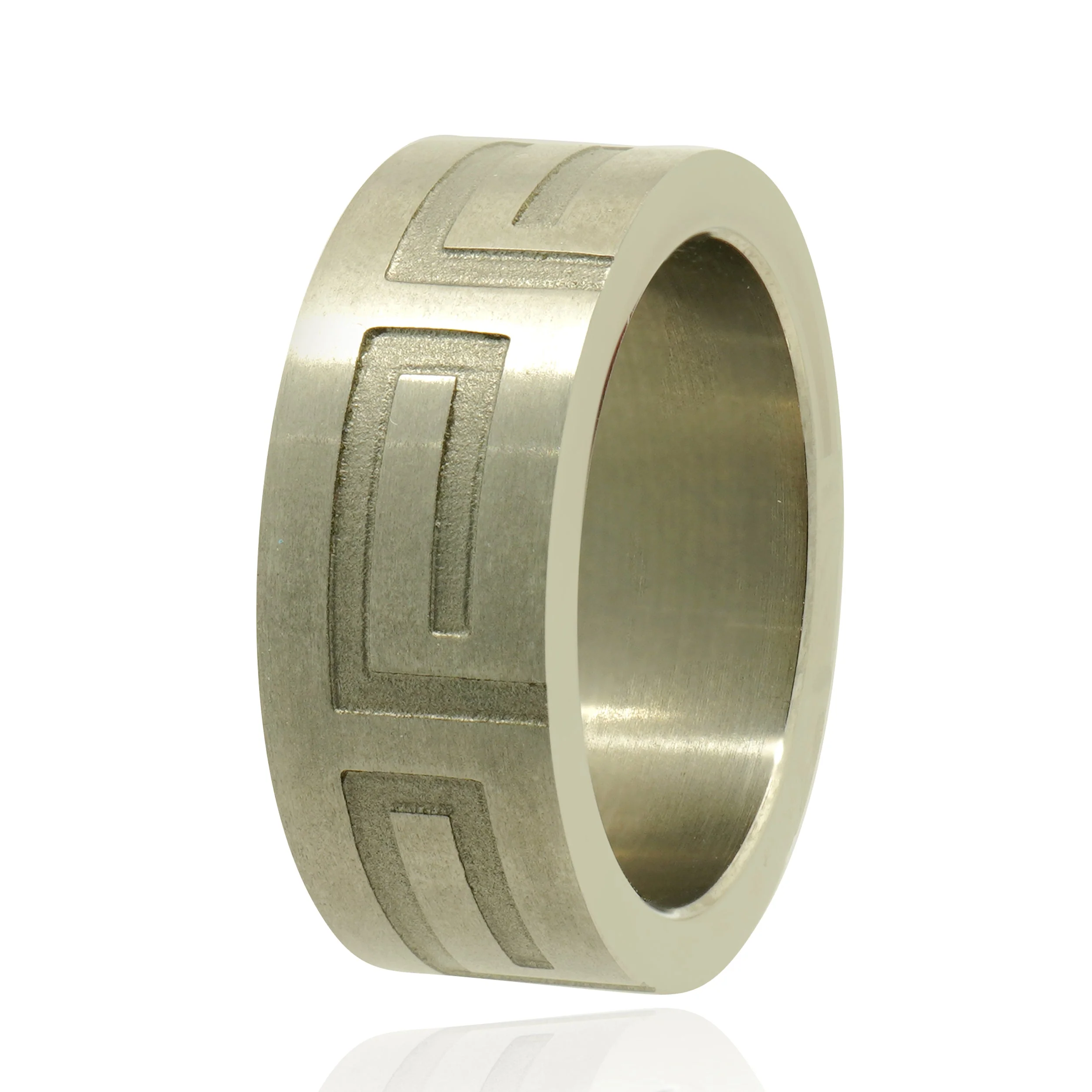 Titanium 8.15MM Matte Etched Ring - Image 3