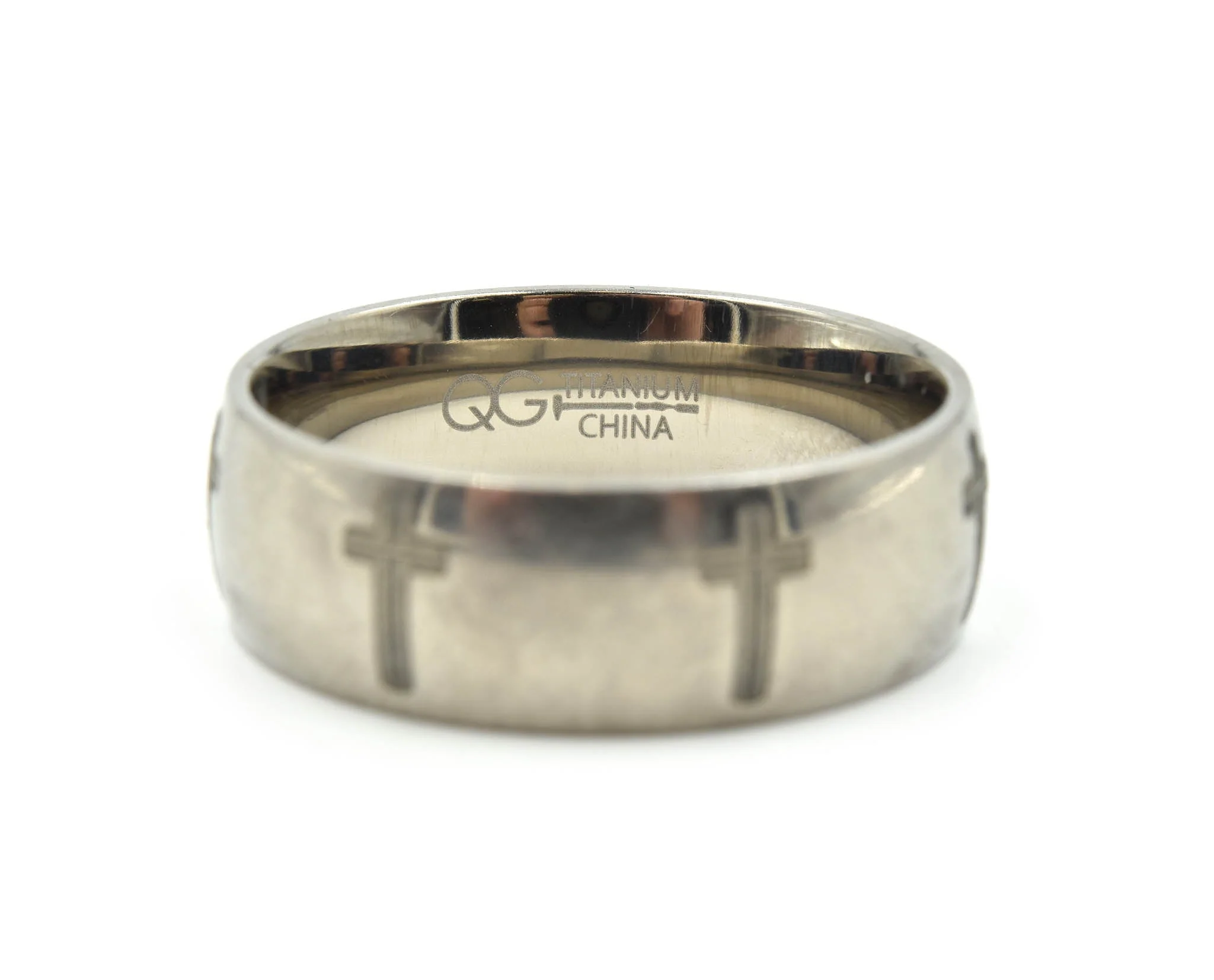 Titanium Gents Cross Band Size 12 - Image 2